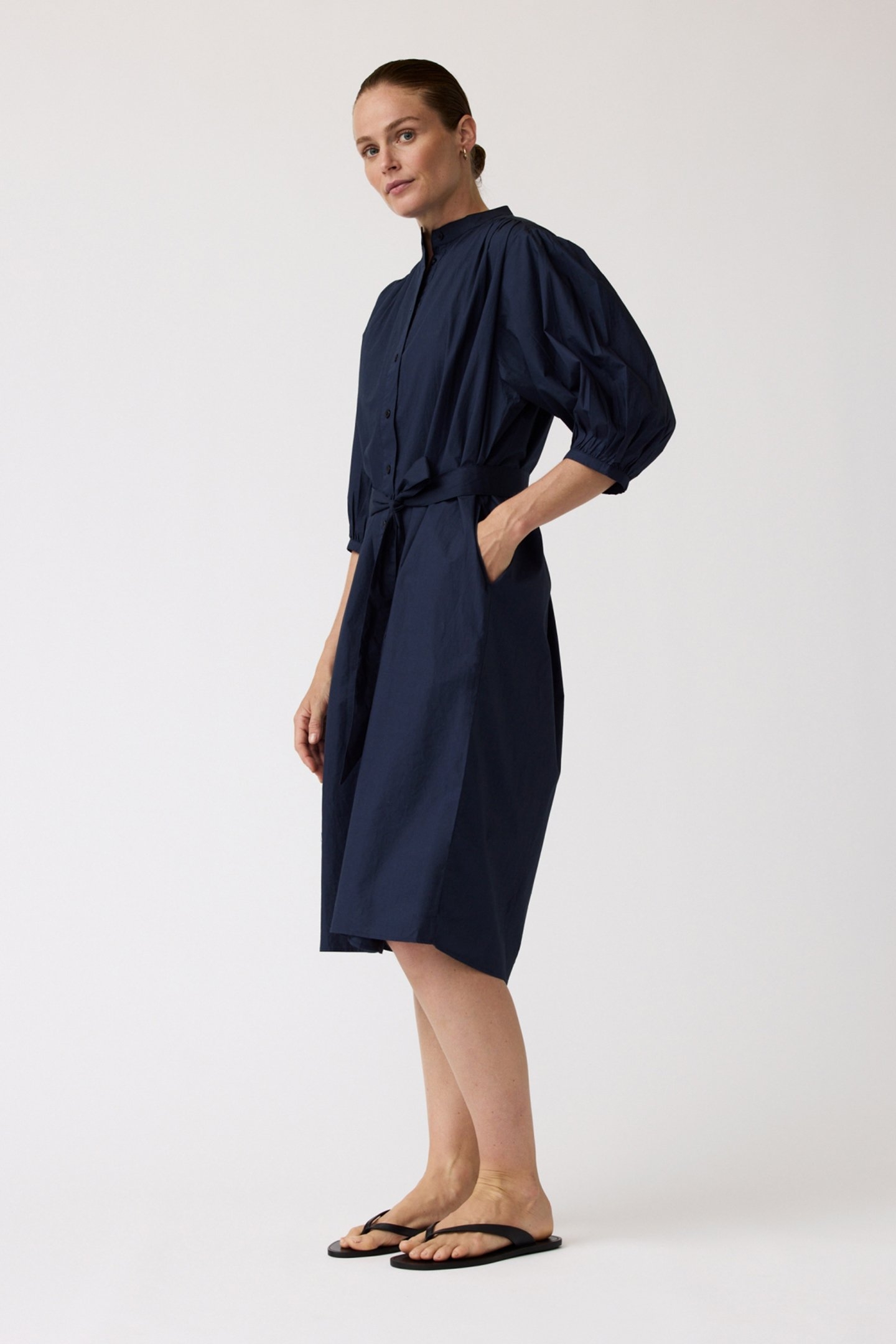CAMELLIA DRESS NAVY 3