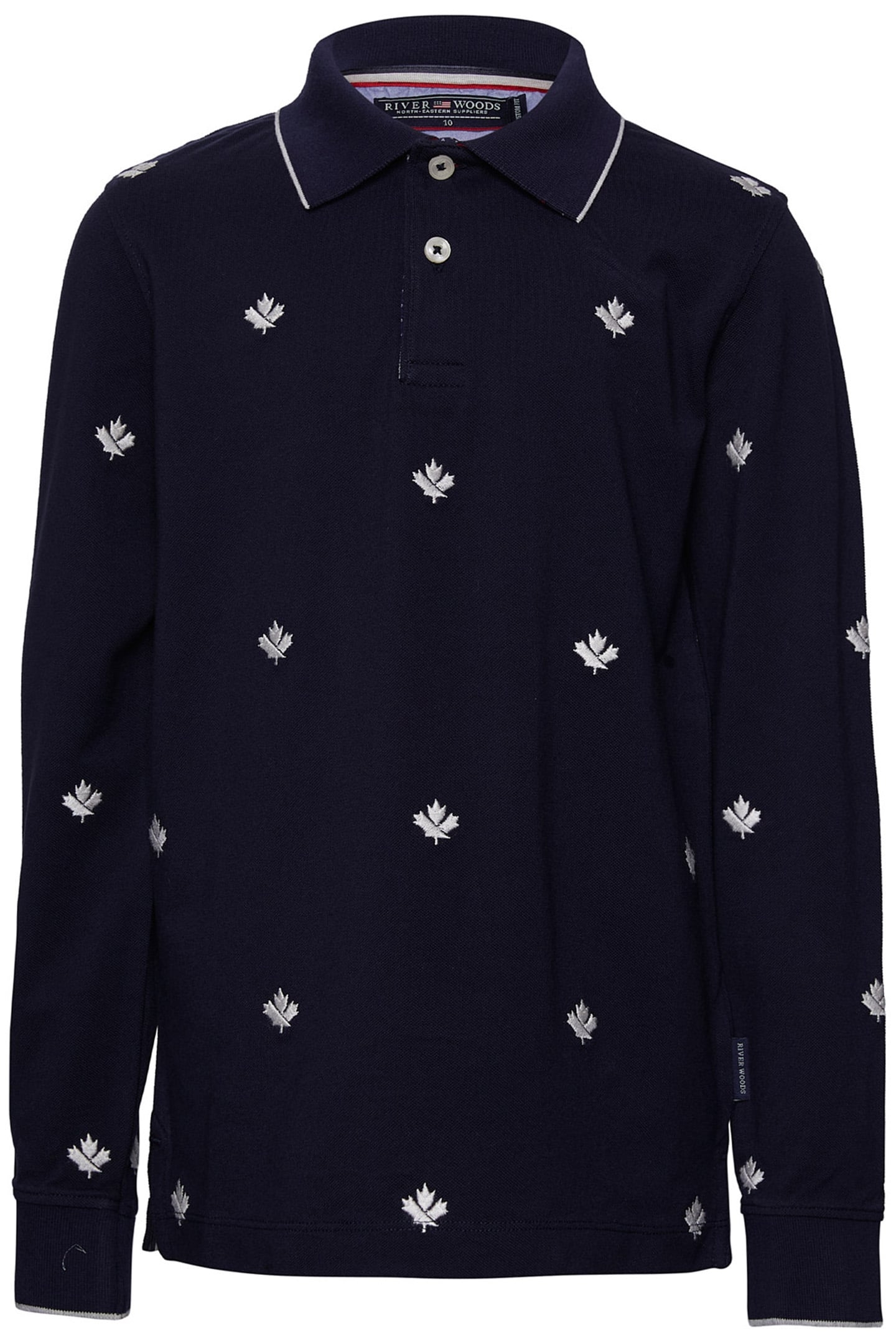 CUSTOM FIT COTTON POLO IN BLUE 1