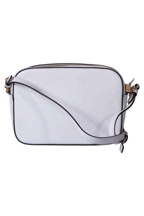 LEATHER CAMERA CROSS BODY BAG IN WHITE 3