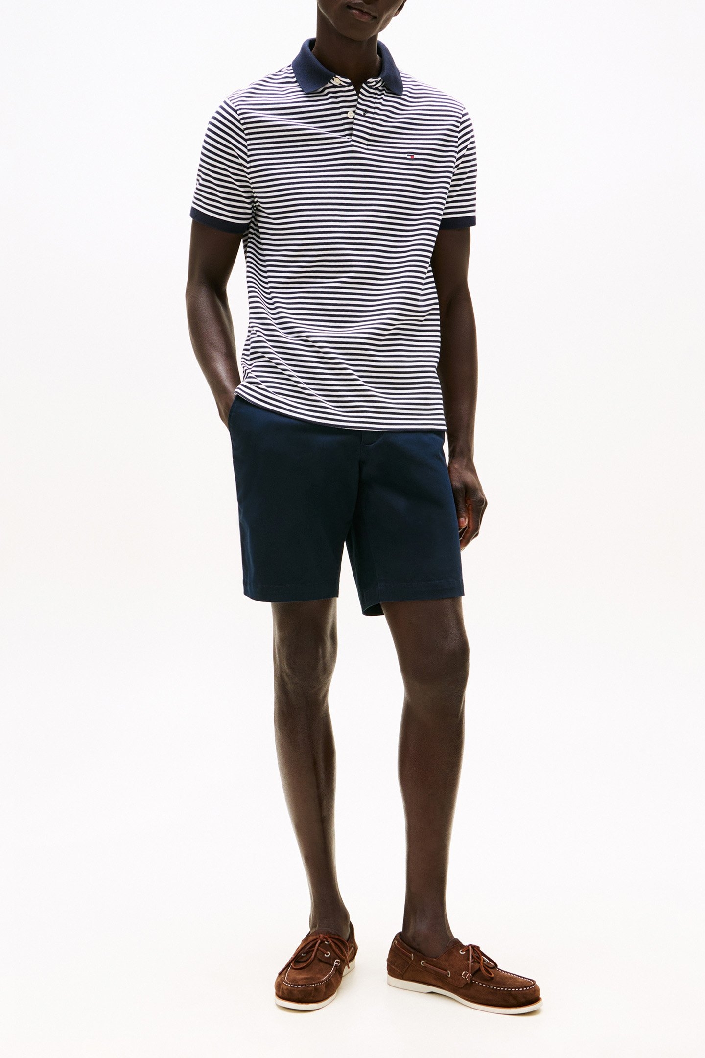 1985 REGULAR FIT POLO DESERT SKY AND WHITE 2