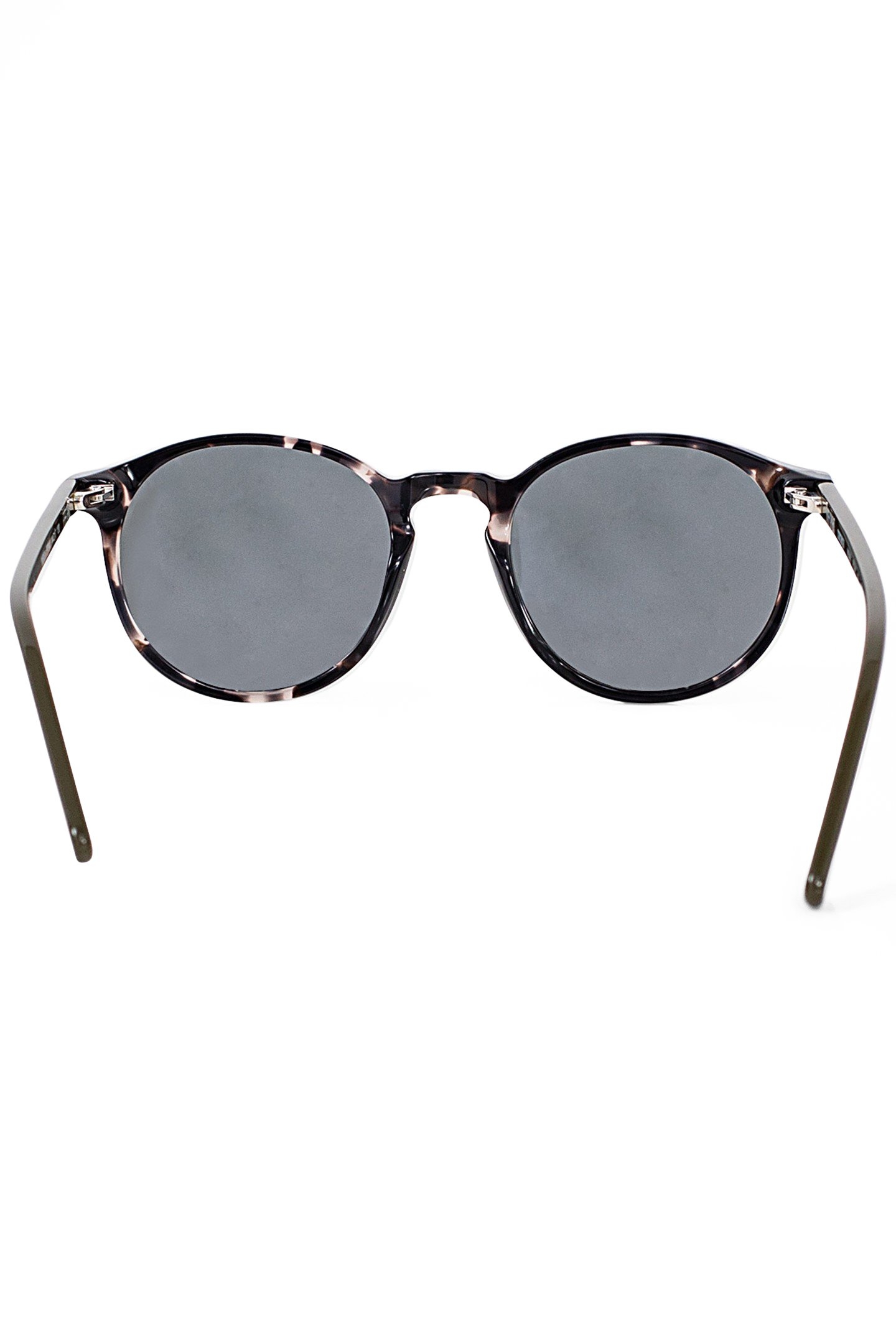 BLACK TORTOISESHELL SUNGLASSES WITH KHAKI TEMPLES, MIXED 3