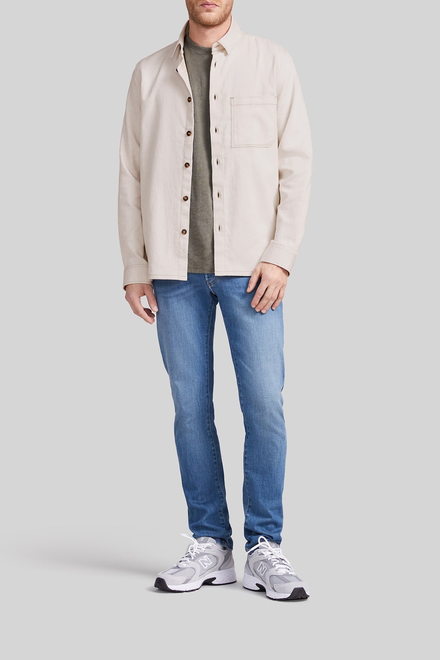 GESSO DENIM-LOOK REGULAR SHIRT 3