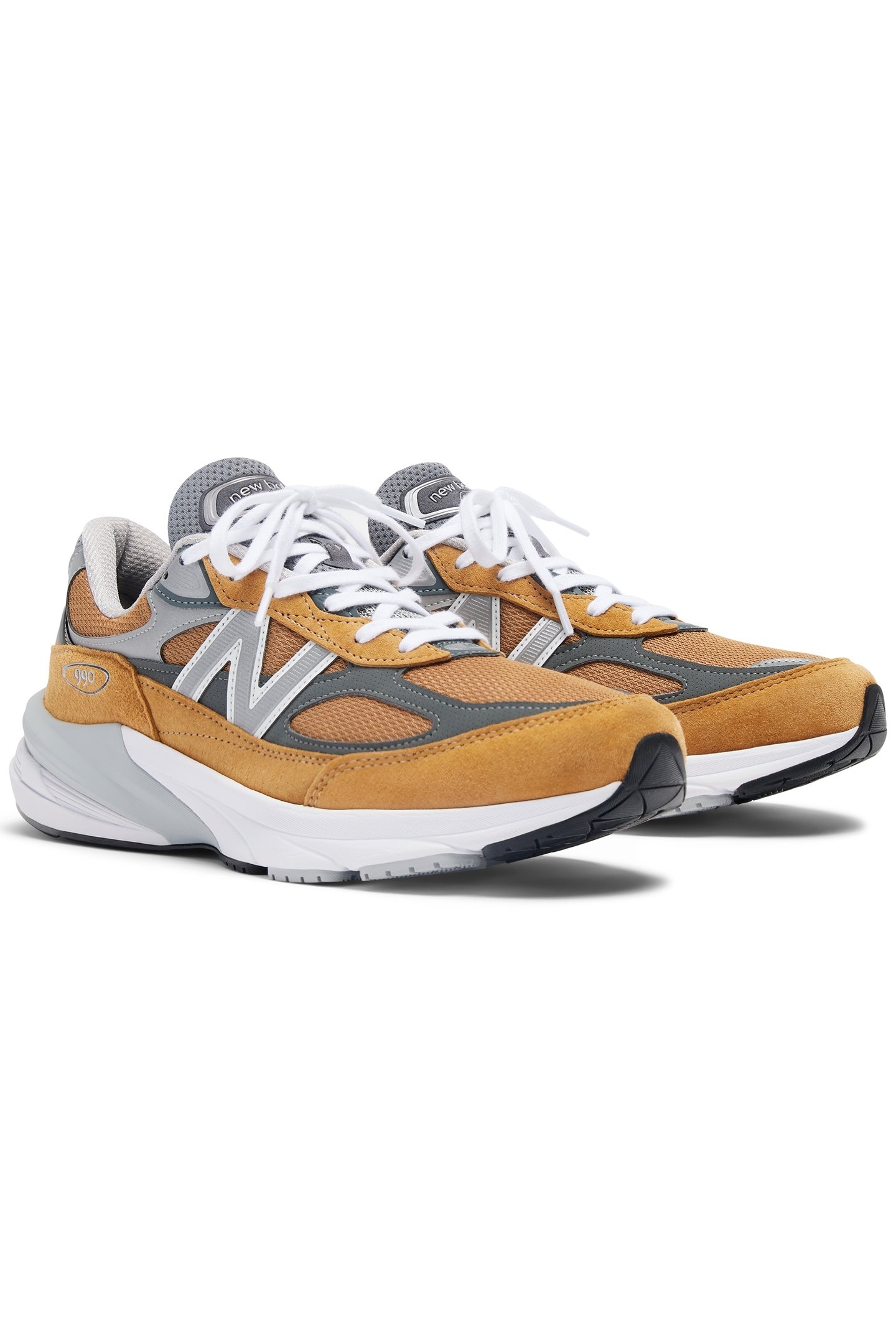 U990TN6 SNEAKERS IN ORANGE AND GREY 2