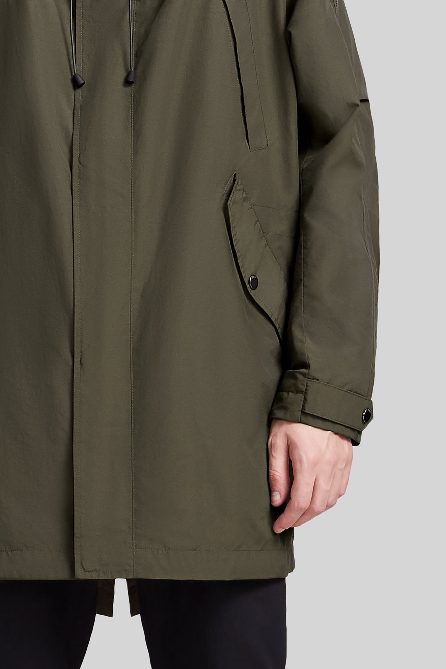 KHAKI PARACHUTE-STYLE NYLON PARKA 6