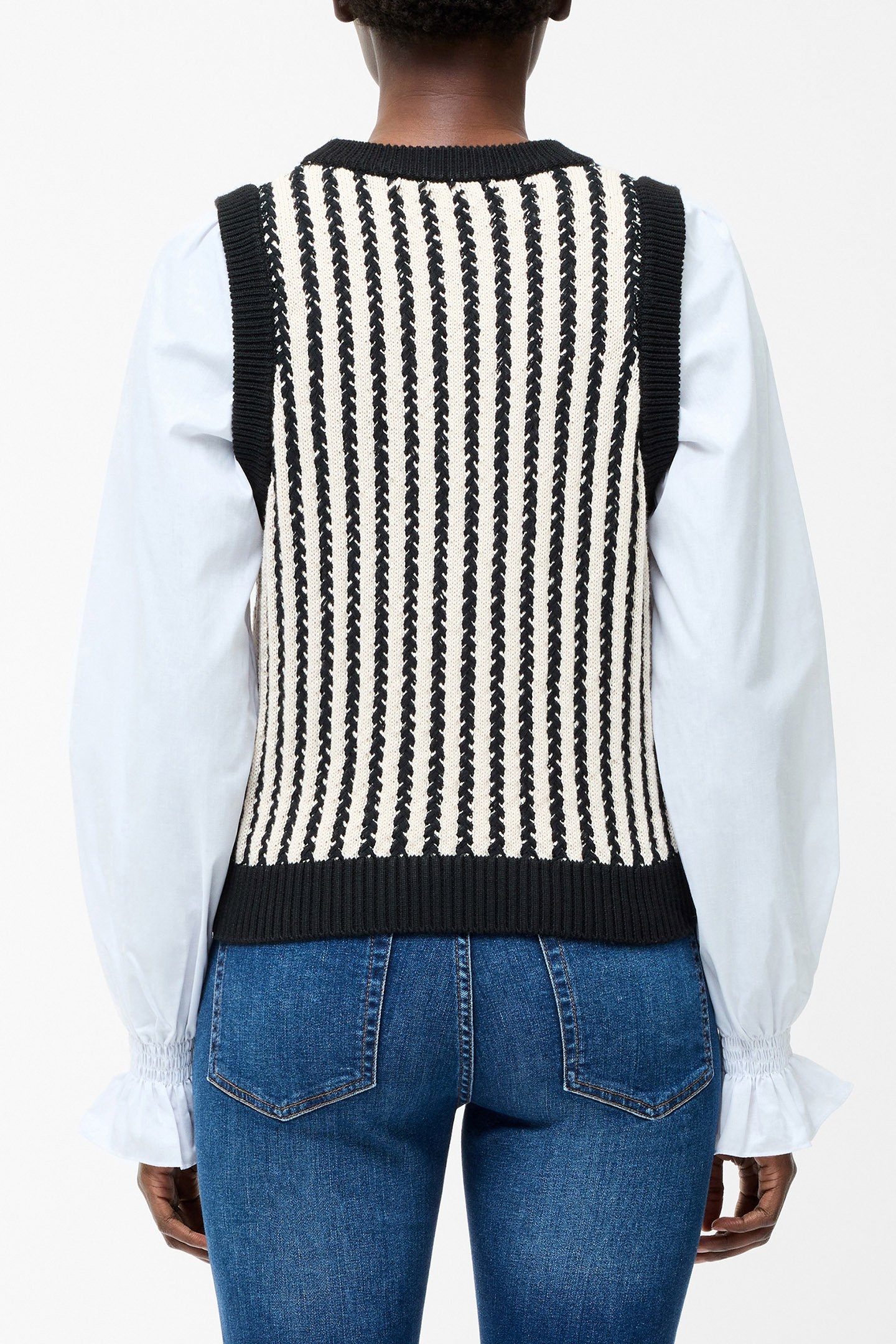 2-IN-1 TANK SHIRT BLACK/CLASSIC CREAM 2