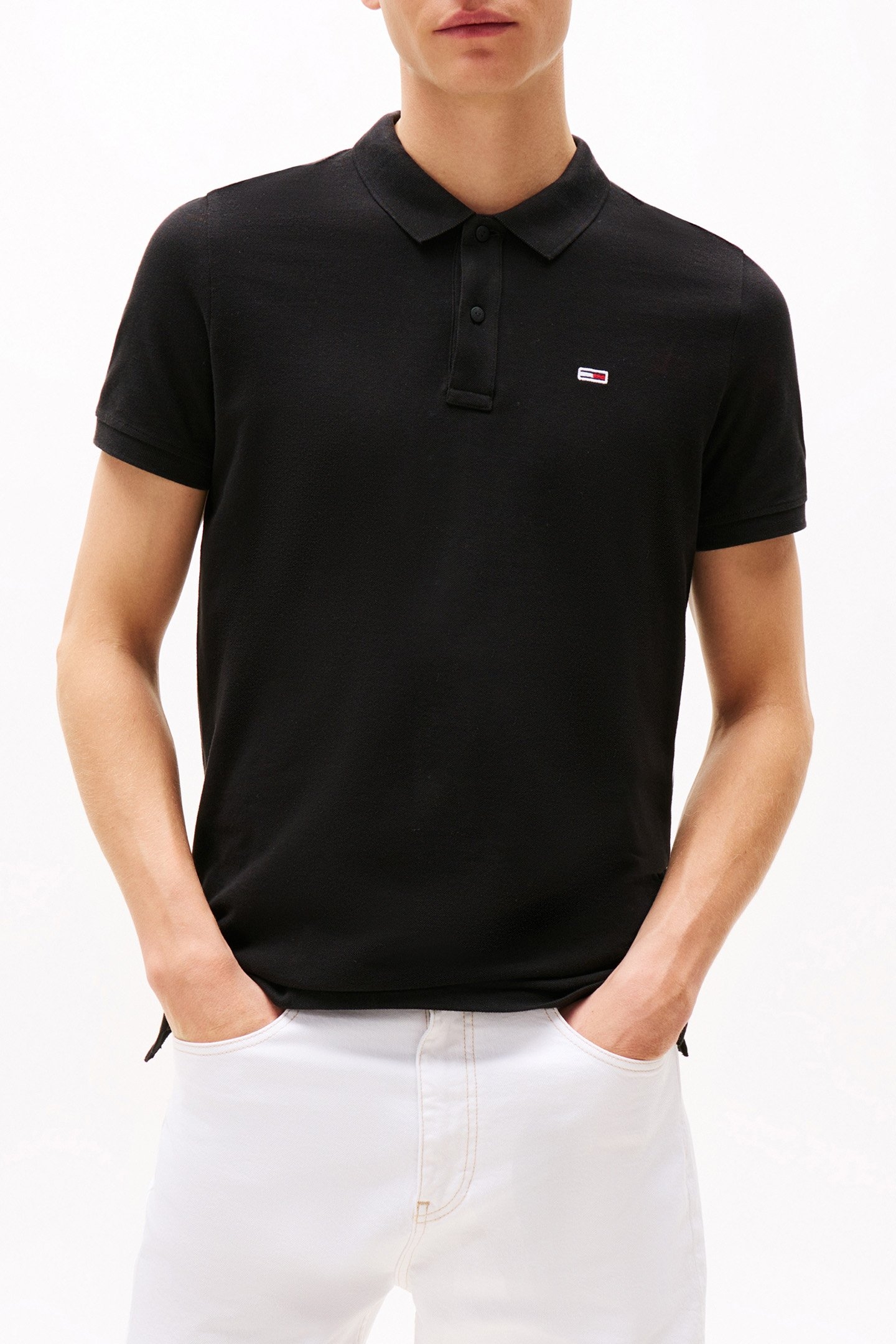 TJM SLIM FIT POLO SHIRT BLACK 1