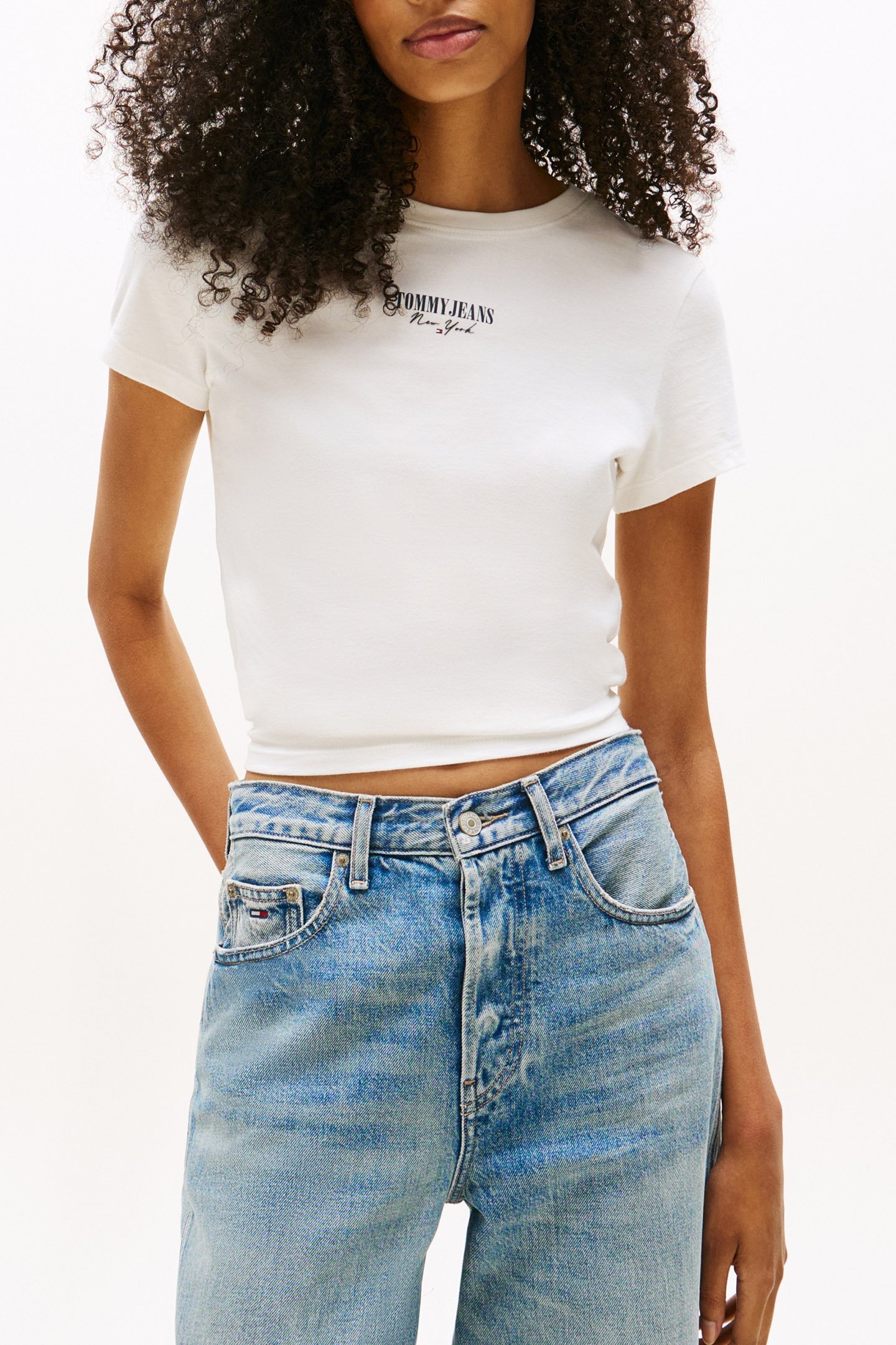 TJW SLIM ESSENTIAL T-SHIRT, SLIM FIT, ECRU 1