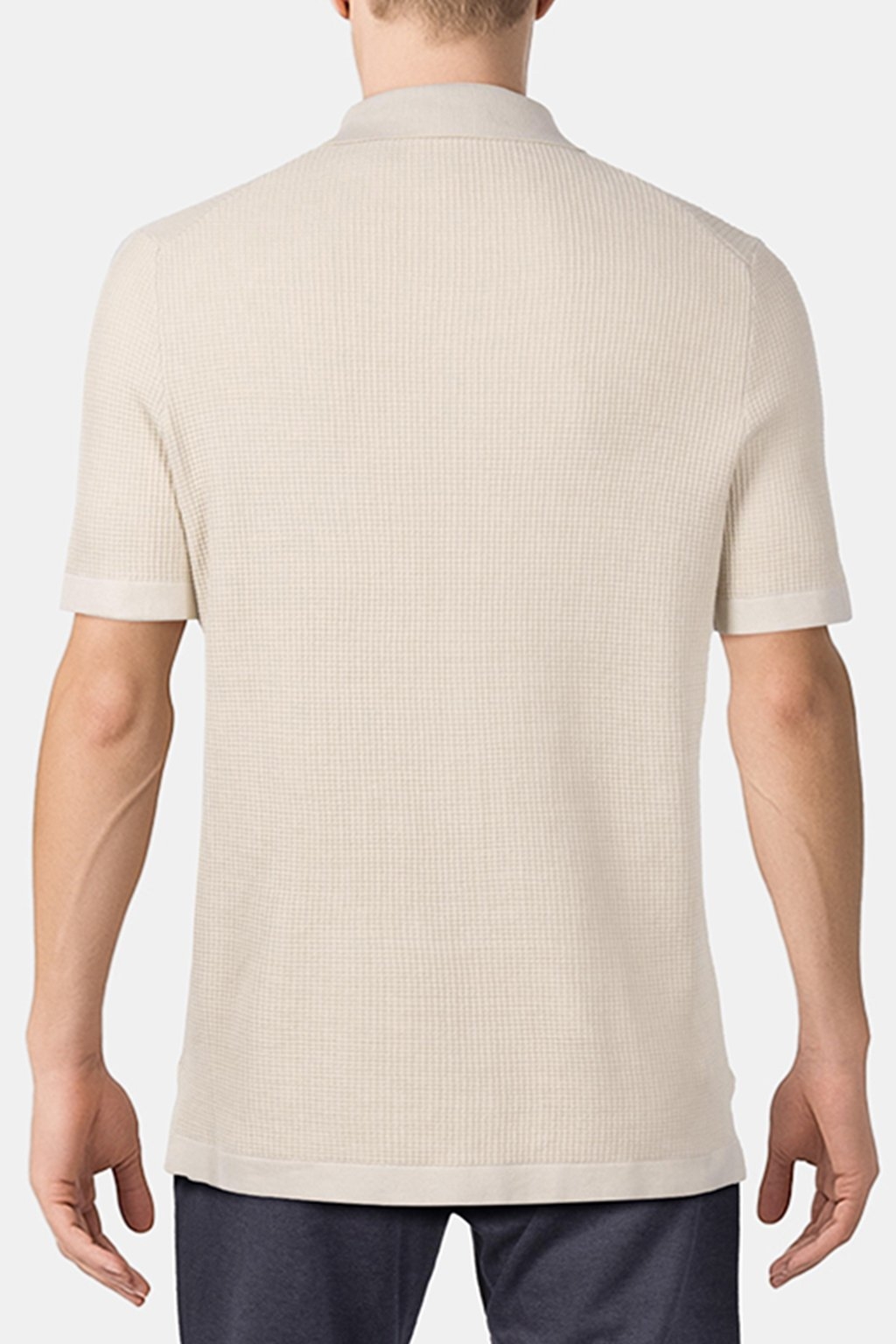 SS BUTTON FRONT CHEST POCKET SWEATER MEDIUM SAND 2