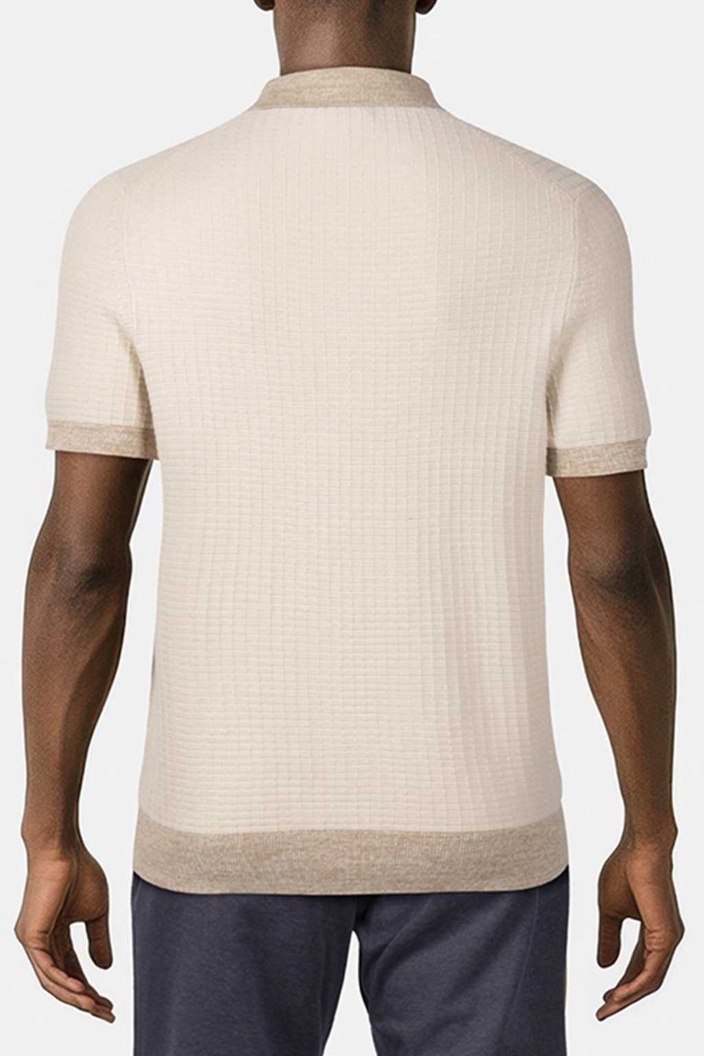 MARLED RIB SWEATER SS POLO MEDIUM SAND 2