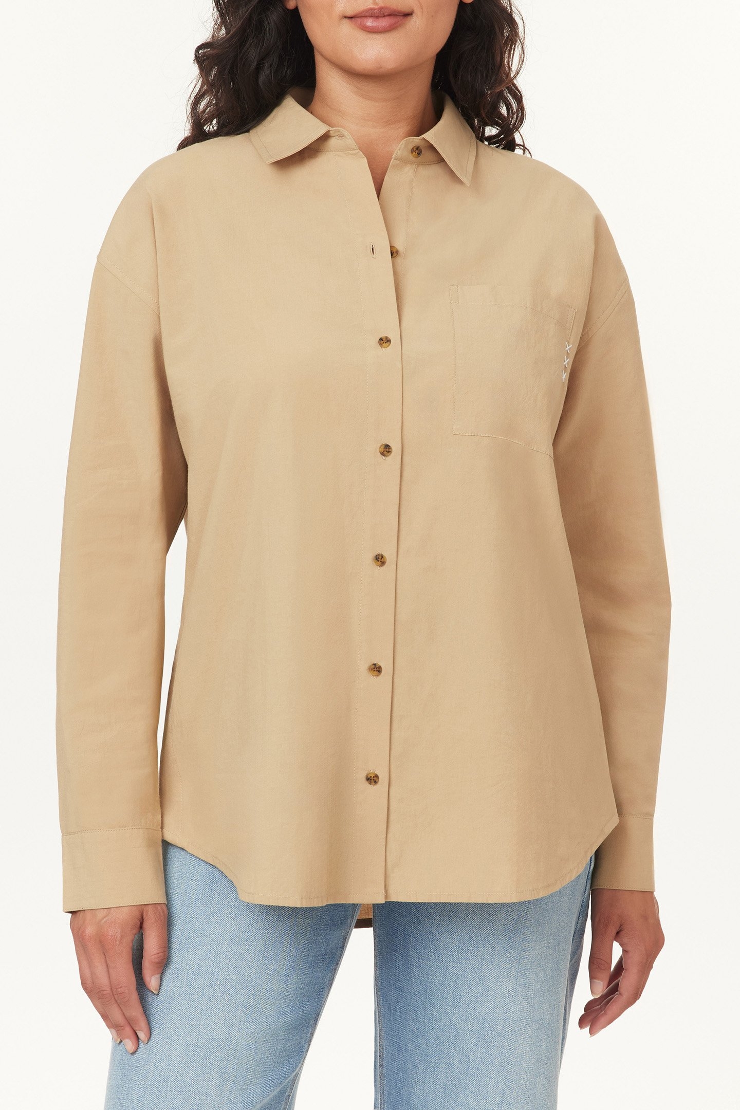 OVERSIZED SHIRT TRAVERTINE 1