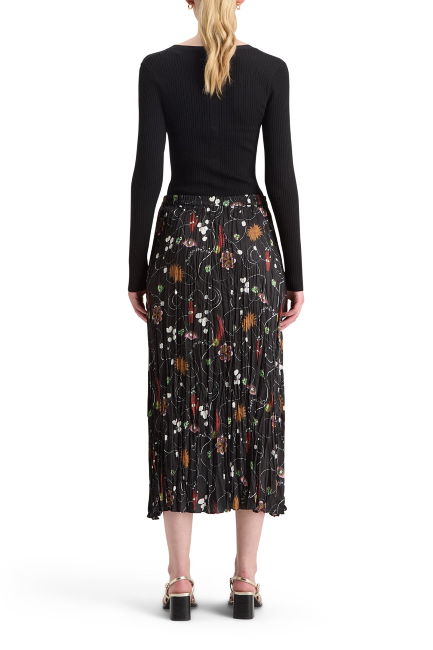 PLEATED CRINKLE SKIRT FREE MIND 2