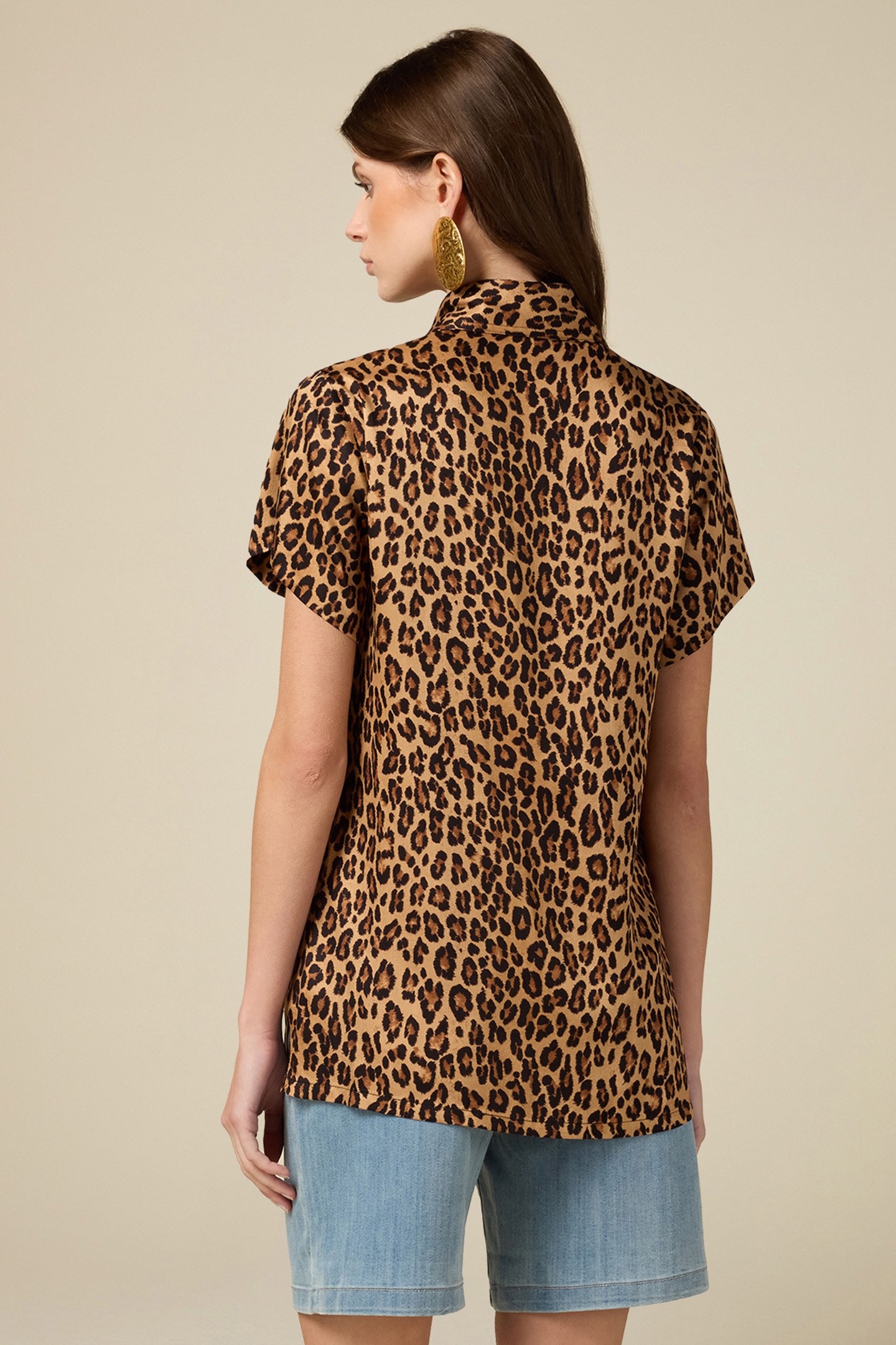 VISCOSE ANIMAL PRINT SHIRT NATURAL 2