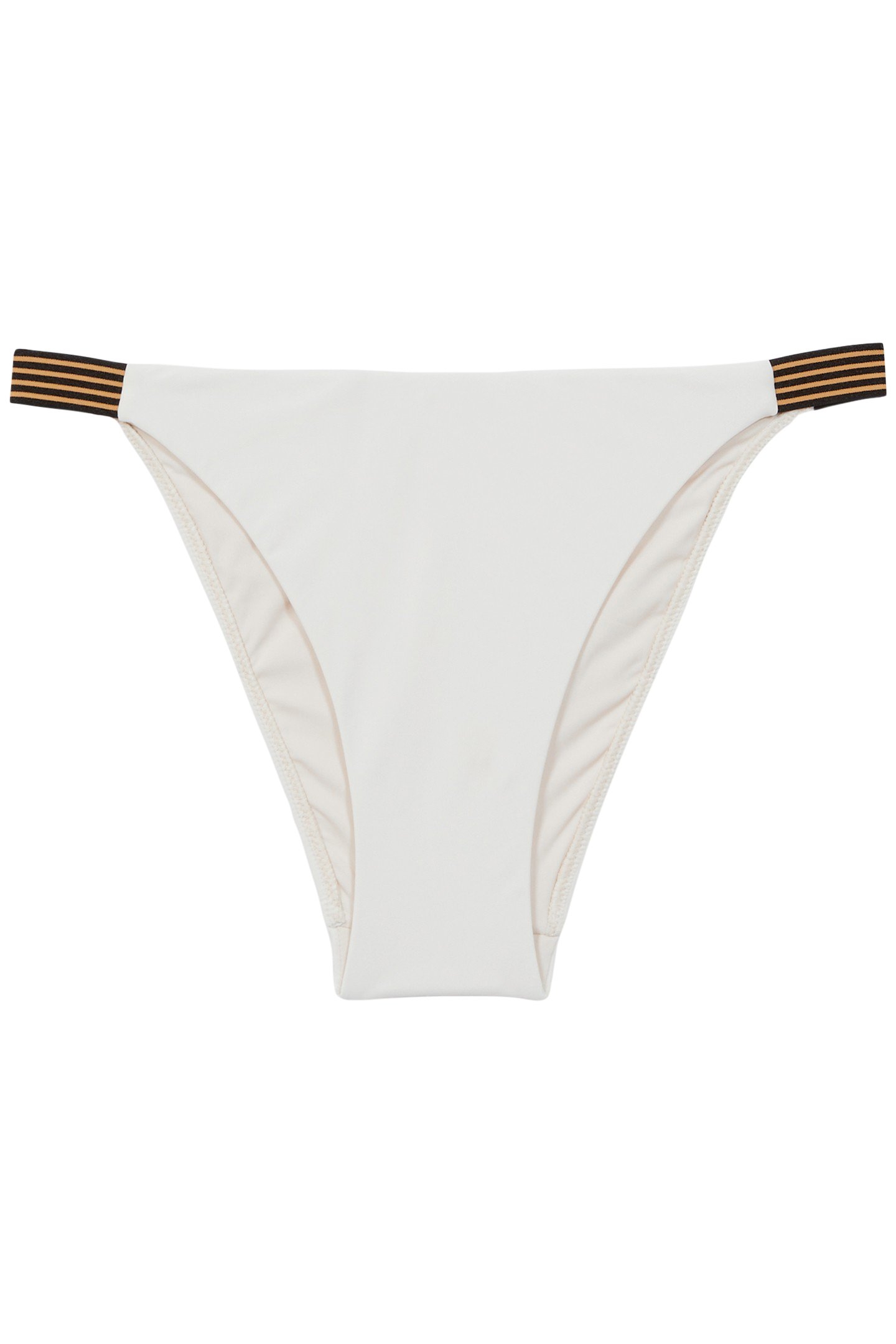 ELASTIC TRIM BIKINI BOTTOMS WHITE 3