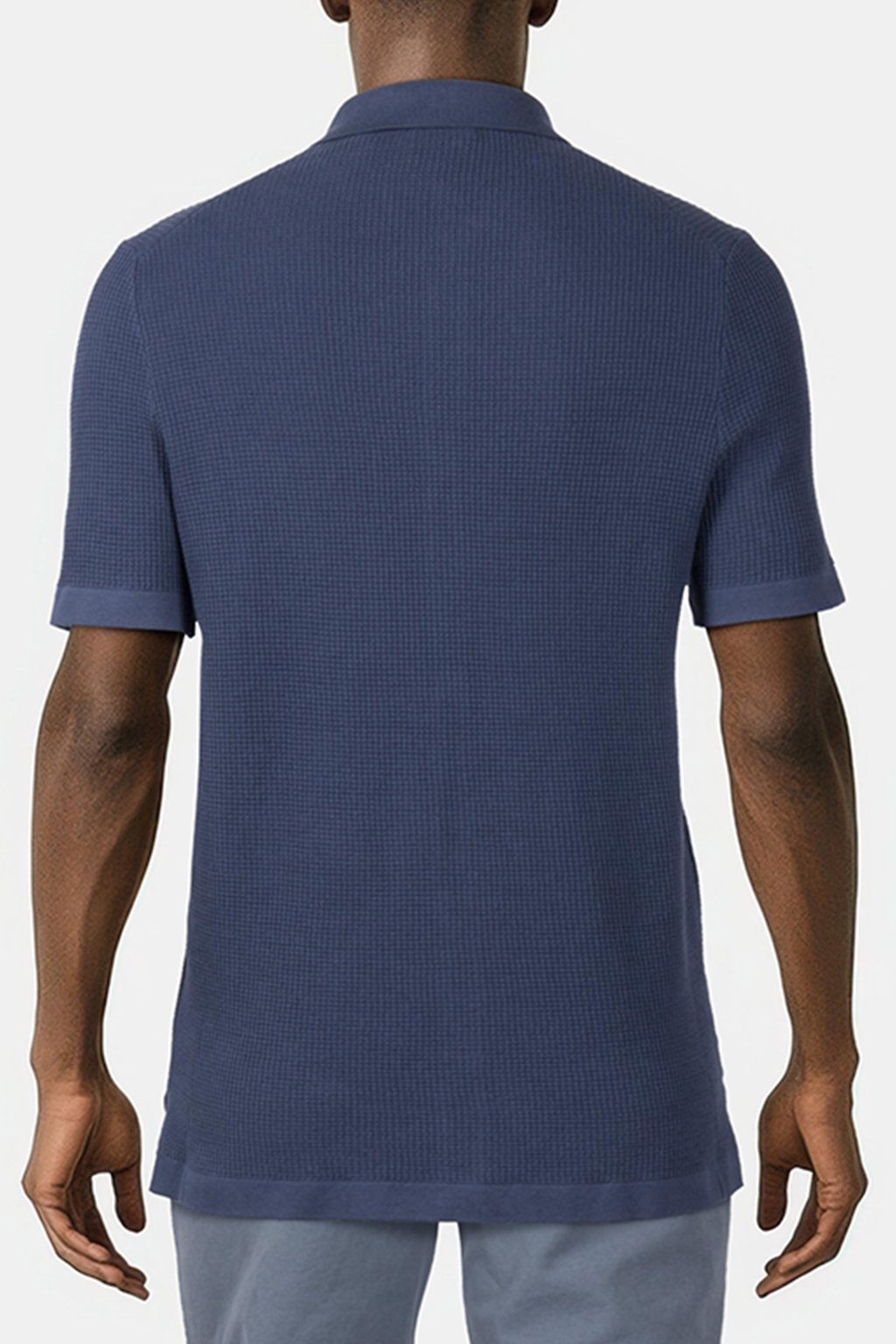 SS BUTTON FRONT CHEST POCKET SWEATER DARK OBSIDIAN 2