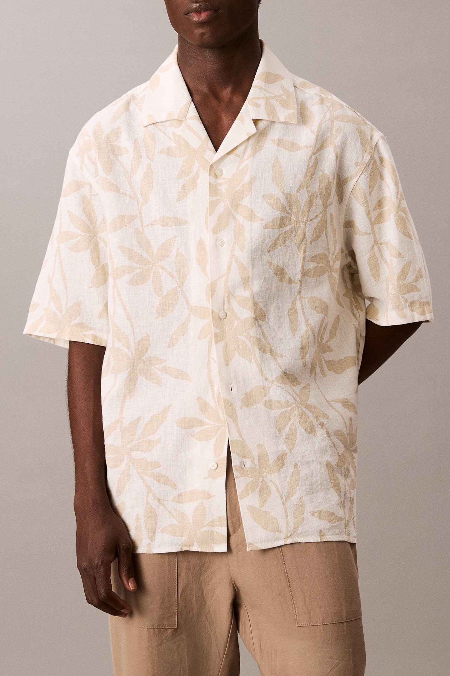 SS CAMP COLLAR AOP SHIRT PISTACHIO SHELL 1