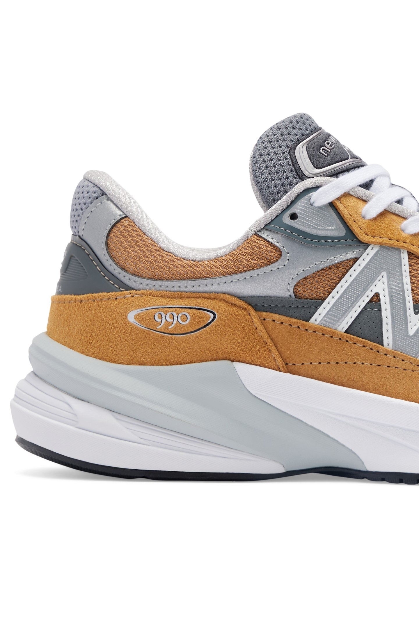 U990TN6 SNEAKERS IN ORANGE AND GREY 7