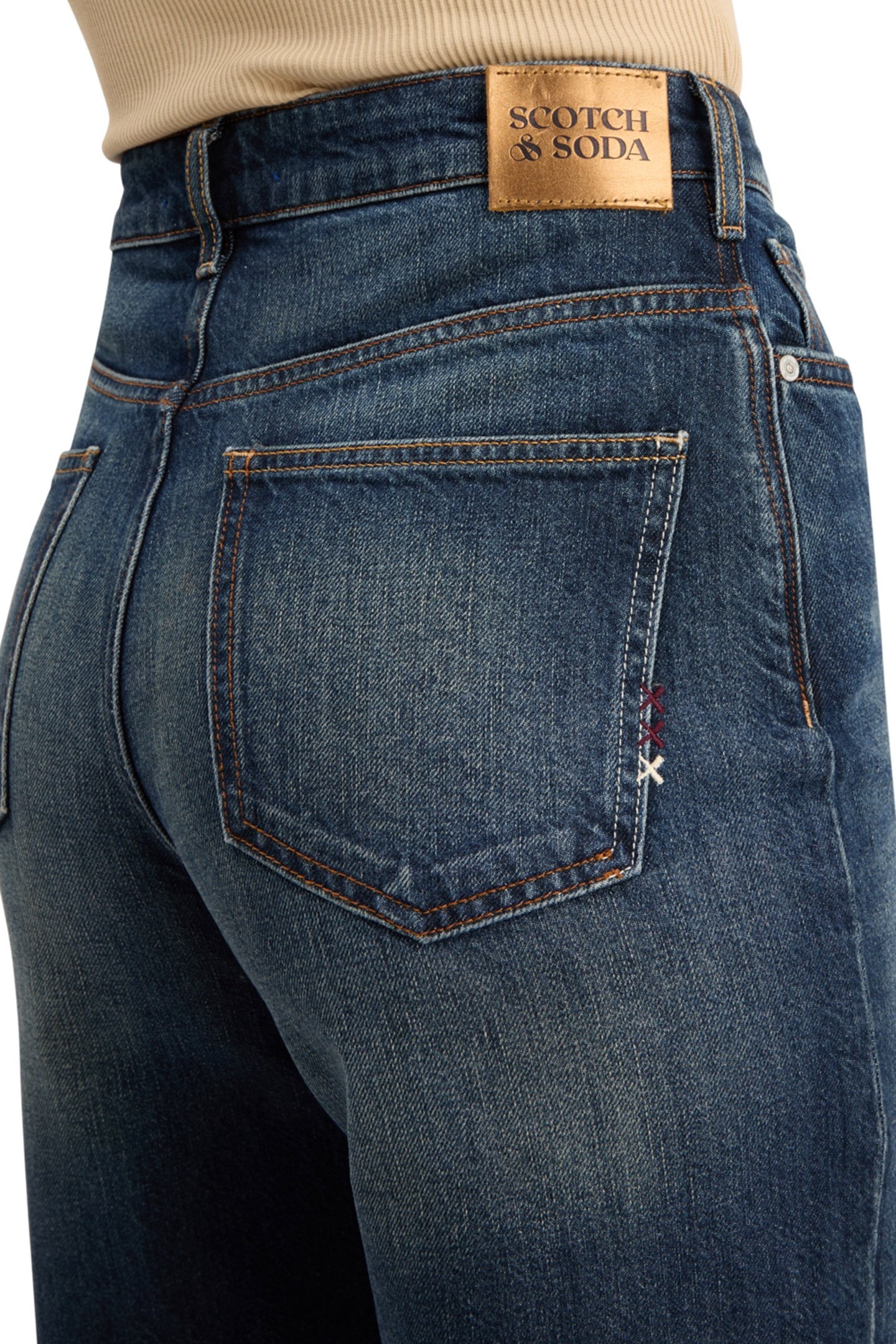 THE RIPPLE AUTHENTIC STRAIGHT JEANS LUX BLUE LUX BLUE 7