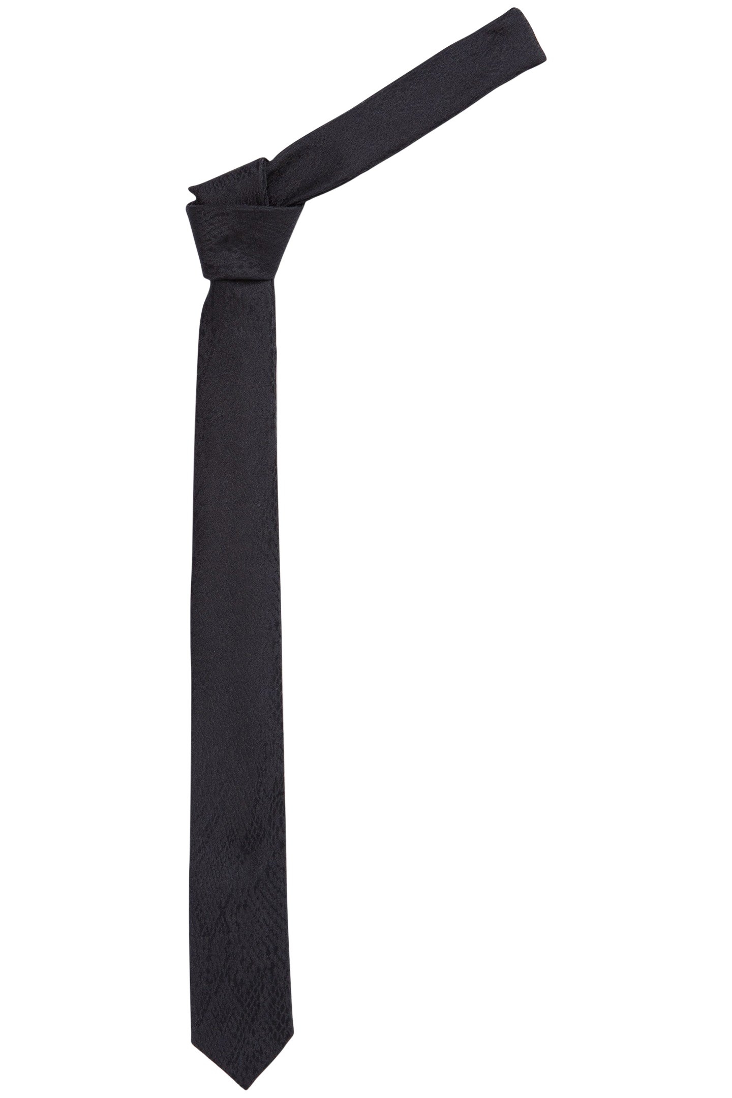 100% SILK BLACK TIE 1