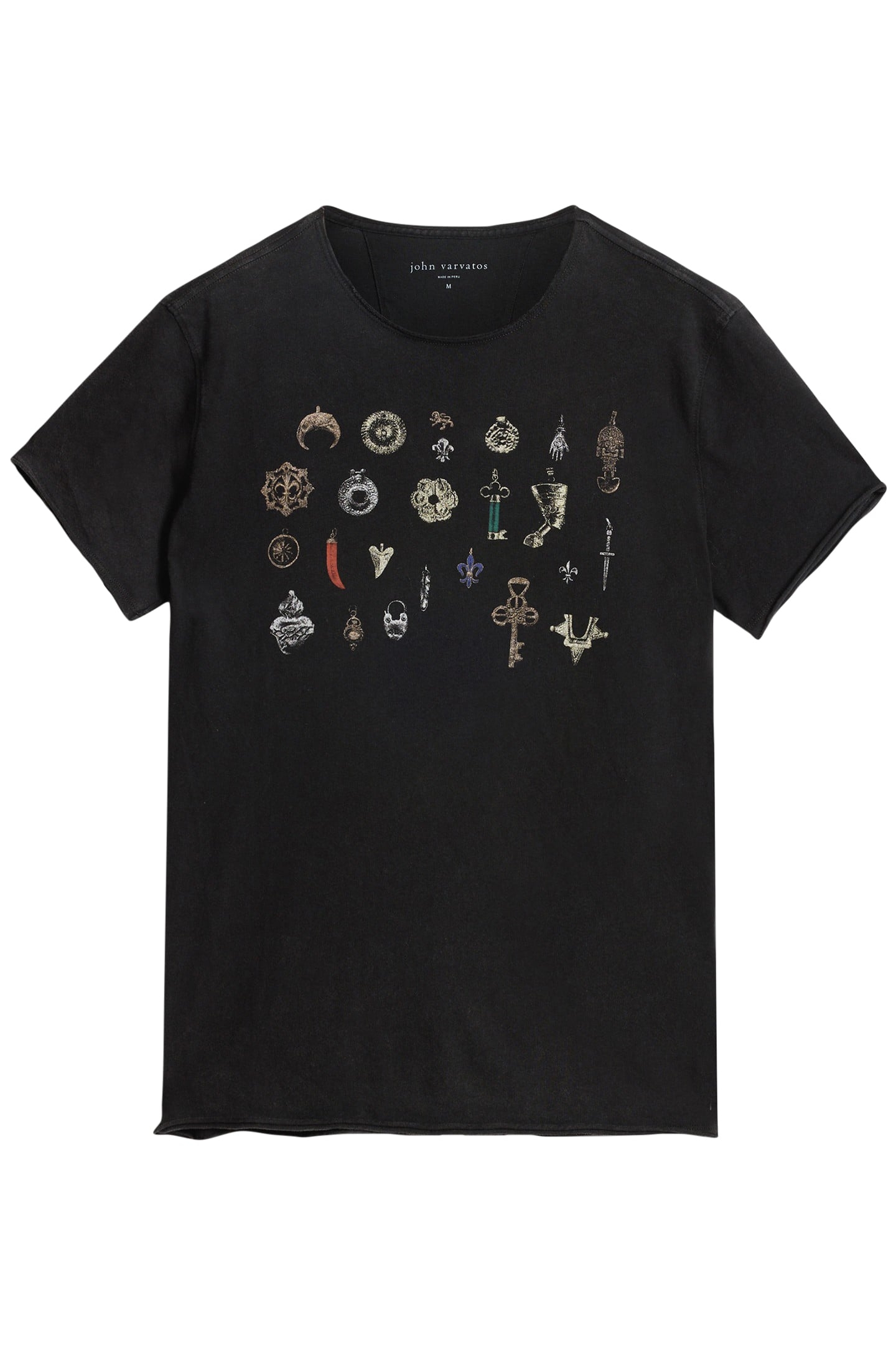 SS RAW EDGE TEE - PENDANT BLACK 2