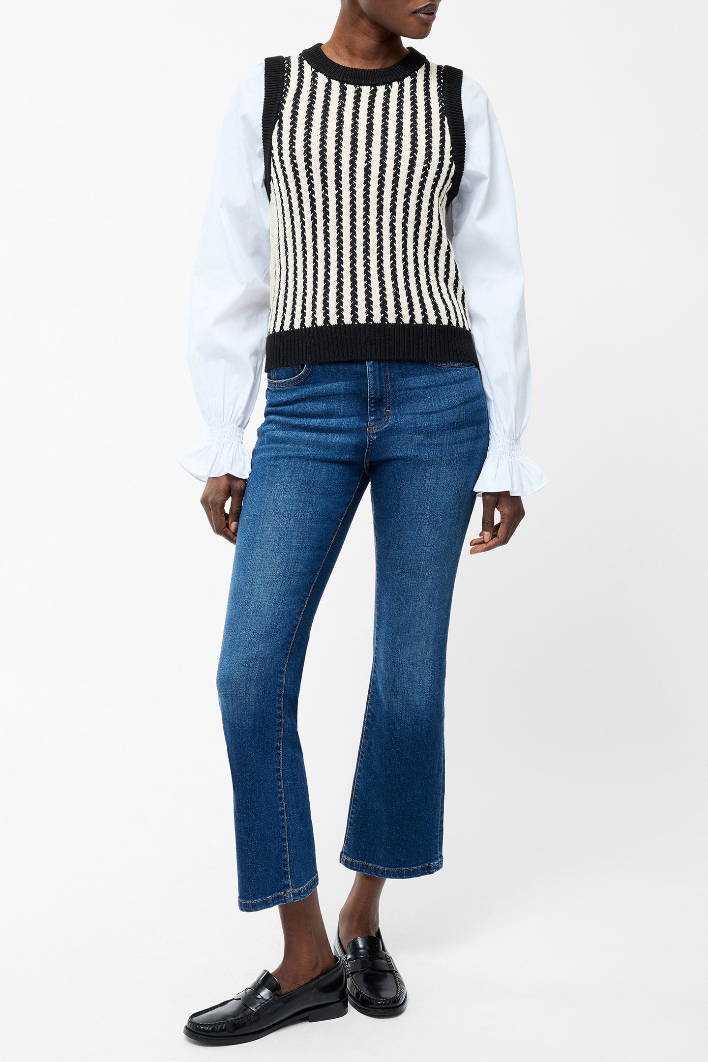 2-IN-1 TANK SHIRT BLACK/CLASSIC CREAM 3