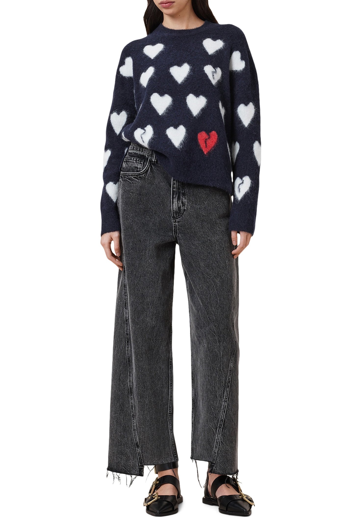 AMORA JUMPER INK BLUE/WHITE 3