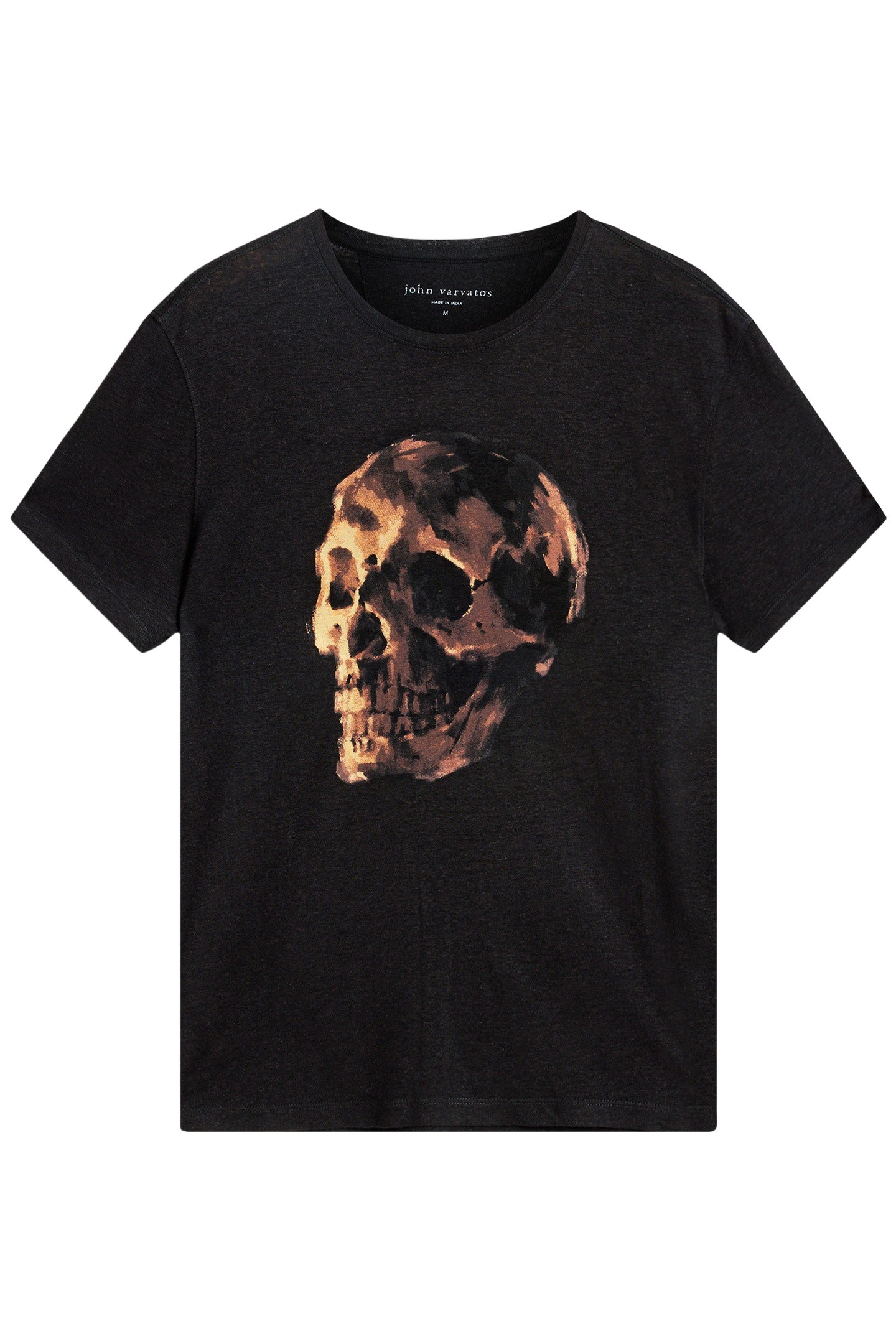 SS CREW TEE - OIL SKULL BLACK 2