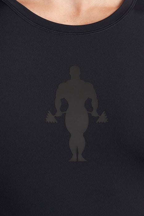 ROB - MEN'S FITTED TRAINING SHIRT BLACK 3