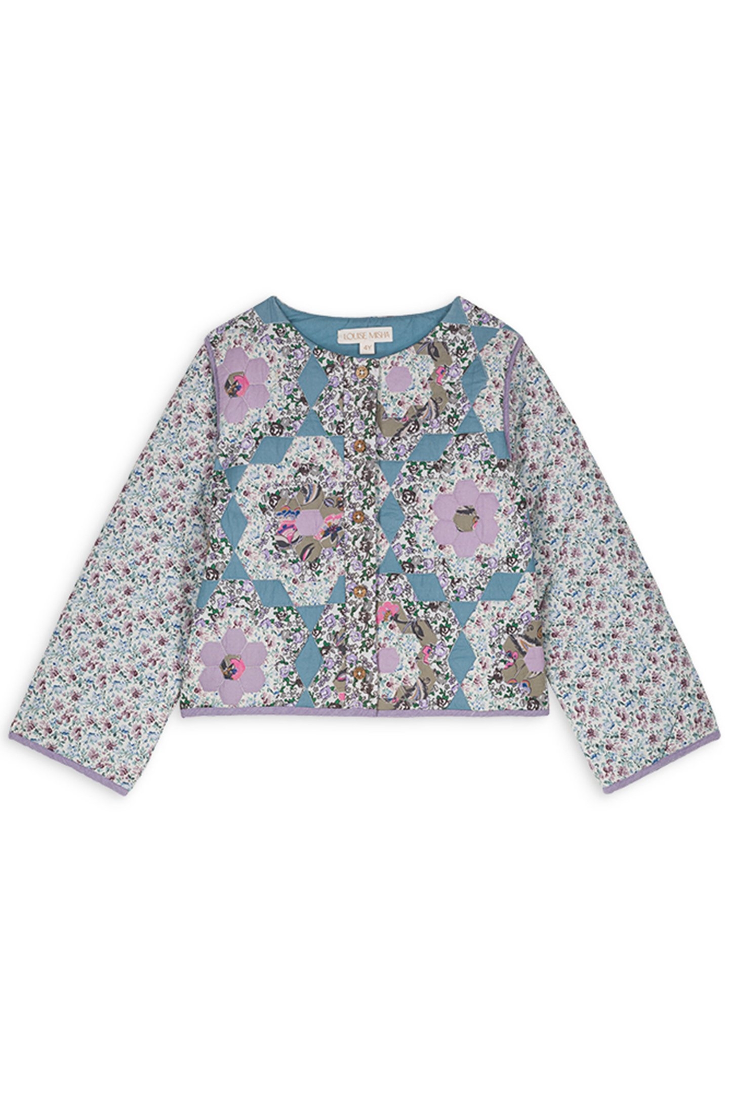 JACKET AMALINA MULTICO FLOWER PATCH 2