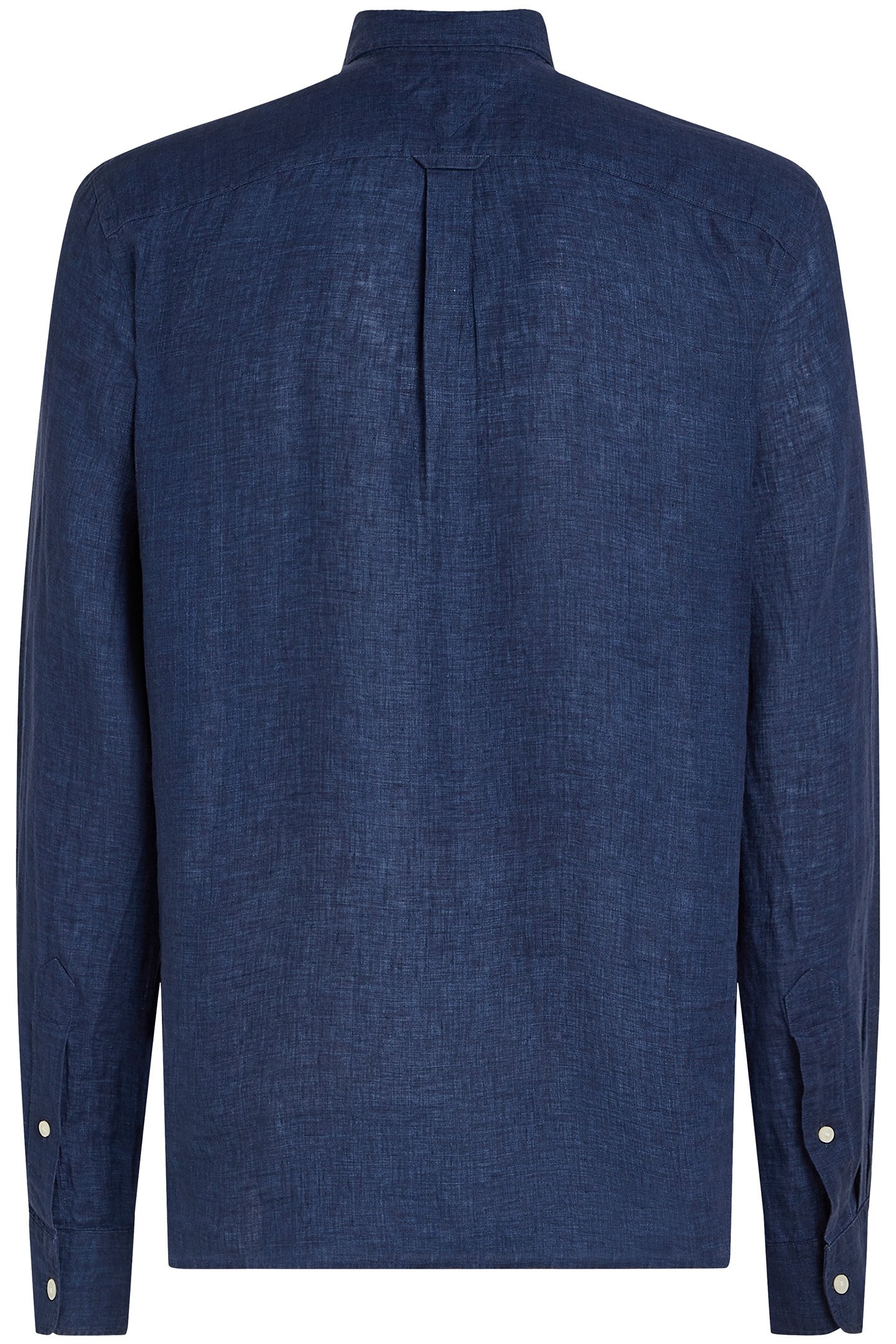 SLIM FIT LINEN SHIRT CARBON NAVY 5