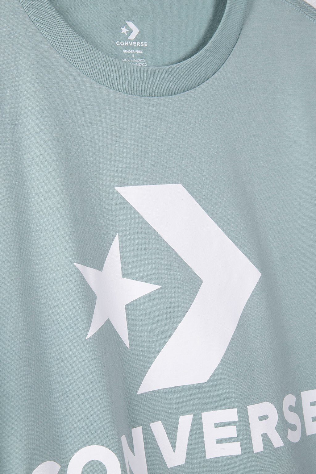 CONVERSE GO-TO STAR CHEVRON LOGO STANDARD-FIT T-SHIRT MINT C 6