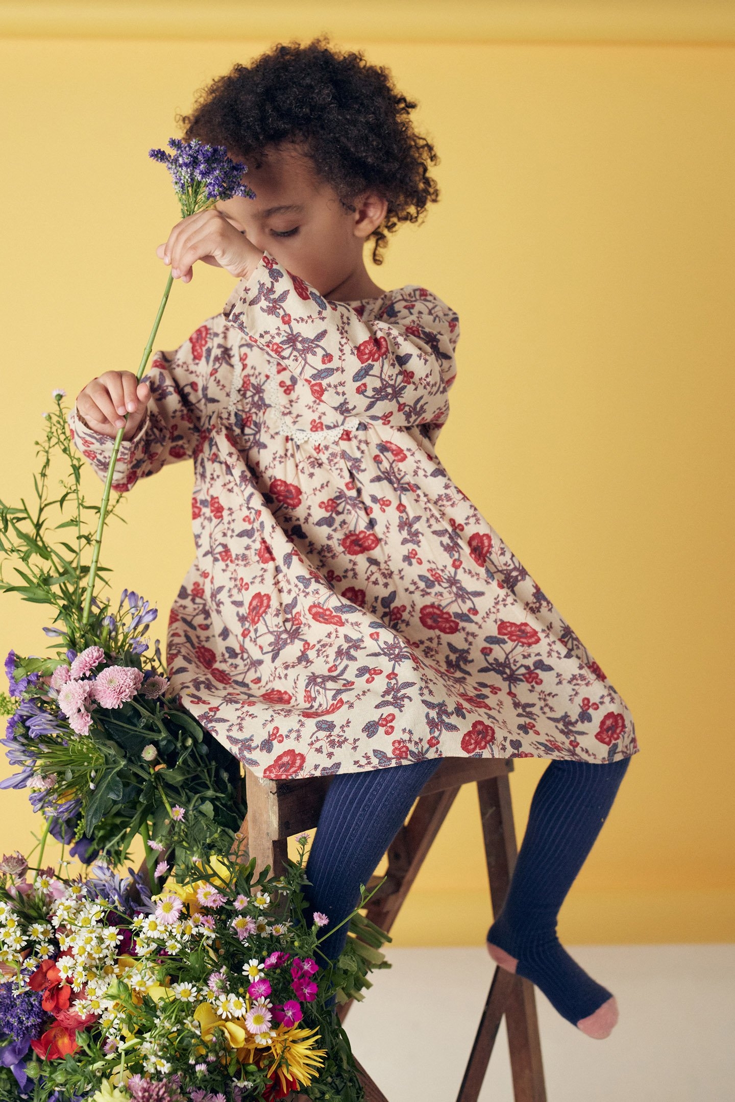 DRESS ROULOTTA CREAM POPPIES 3