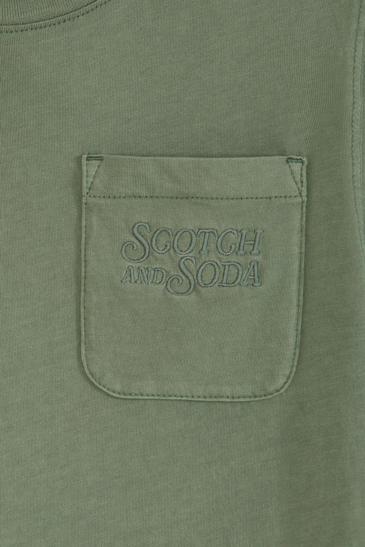 BOYS GARMENT WASH TEE MEDIUM GREEN 3