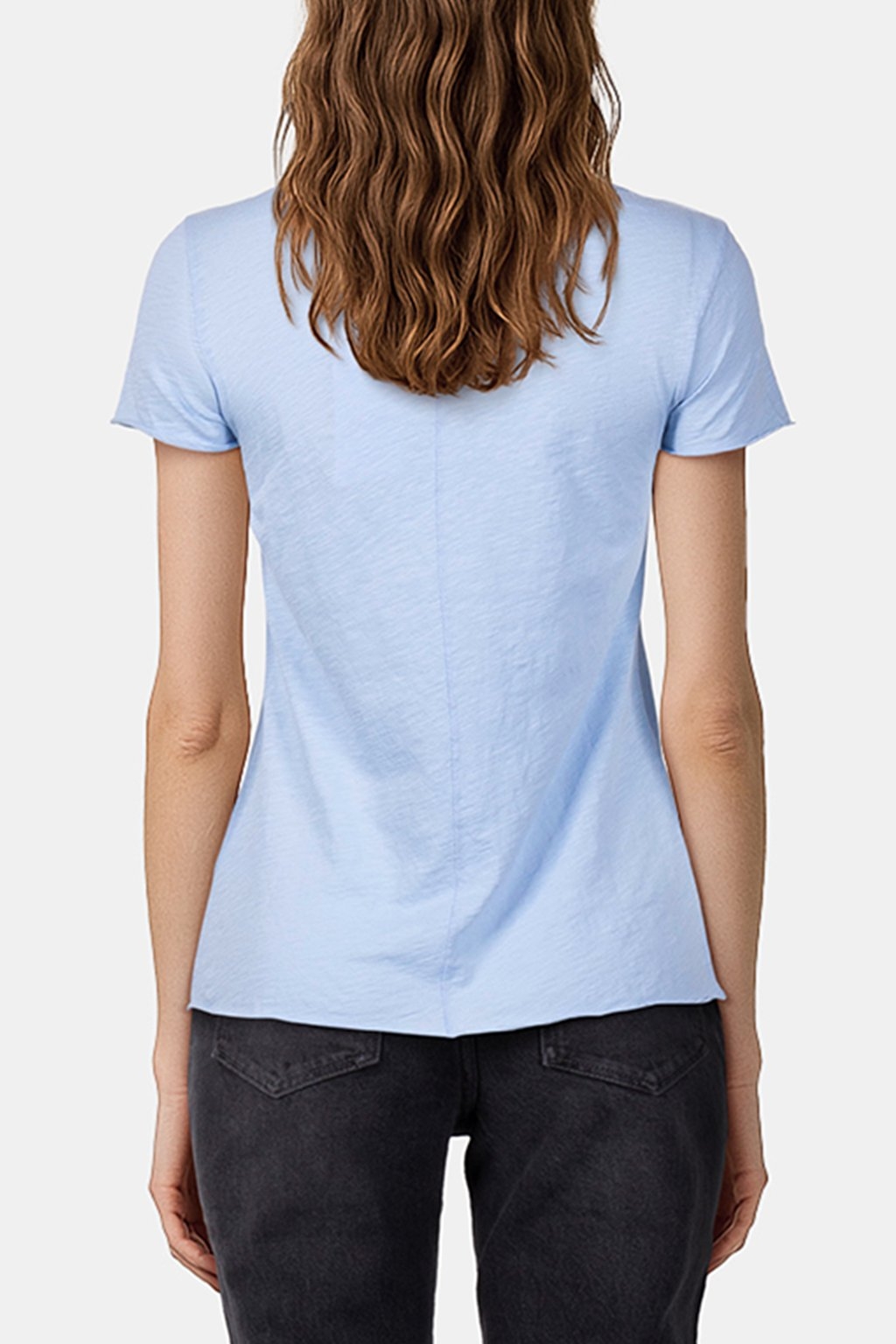 ORGANIC SLUB SHIRT COTTON BLUE 2