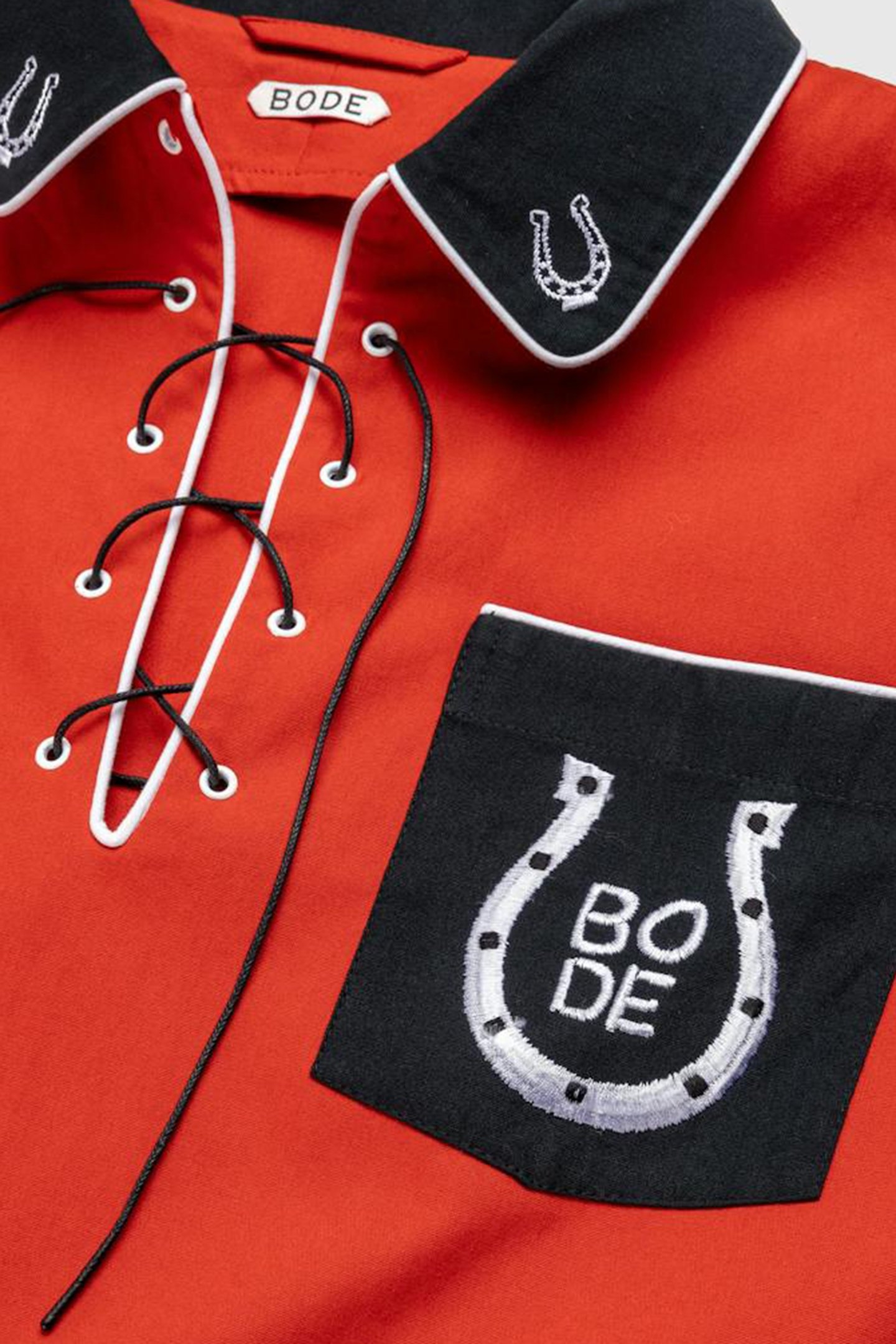 BODE – LUCKY HORSESHOE PULLOVER ECRU/BLACK 5