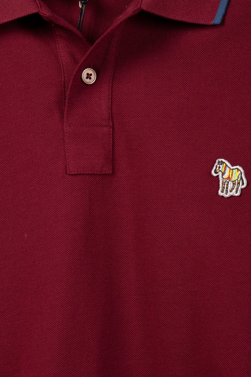 REG POLO SS ZEB BADGE BURGUNDY/BORDE 4