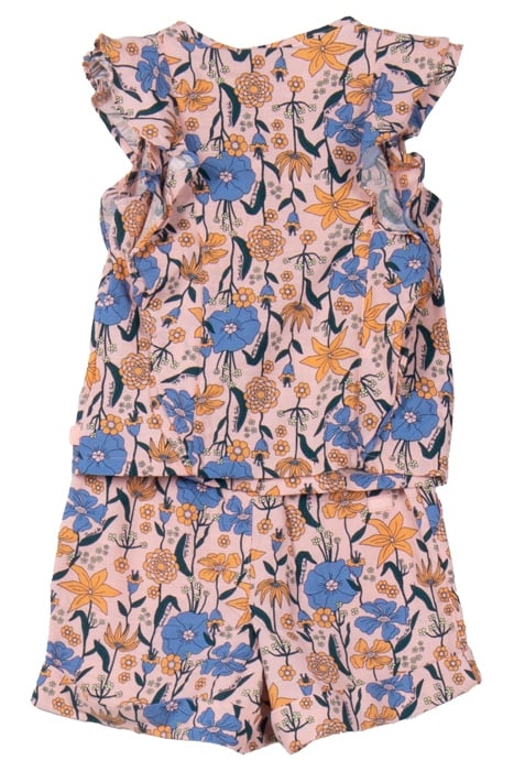 S&S GIRLS SHORT SET LT PASTEL PINK 2