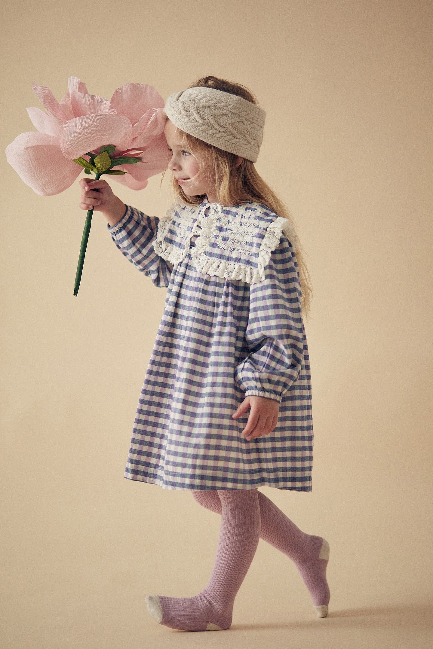 DRESS ARINOLA BLUE & PURPLE CHECKS 4