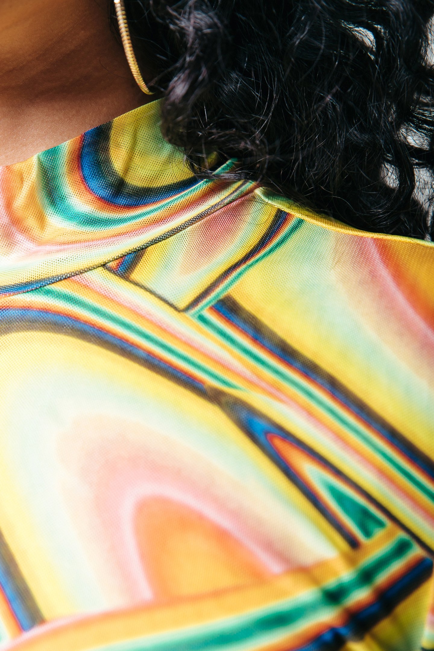 NEYO SWIRL MESH TOP LIME 3