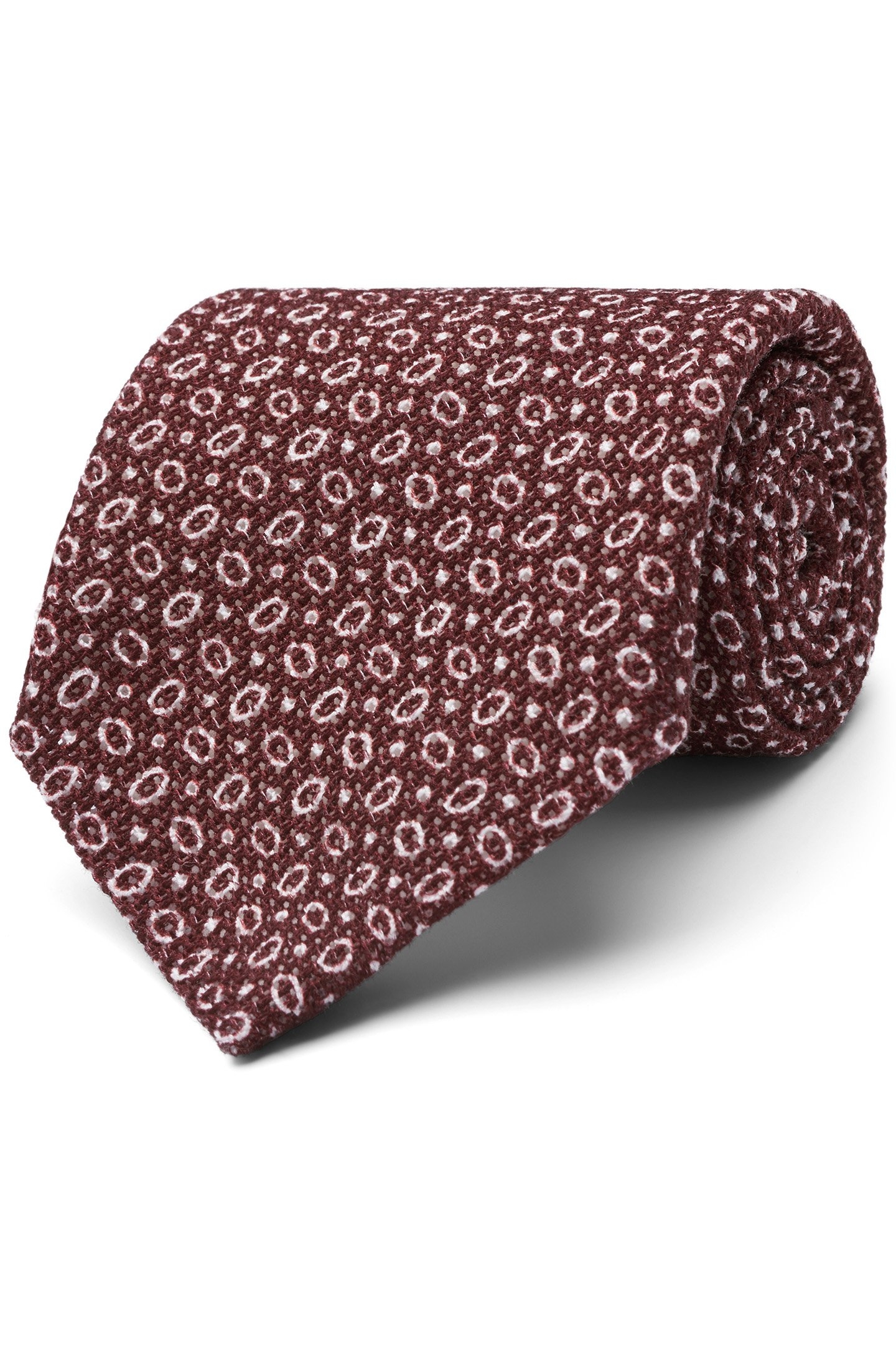 DARK RED GRAPHIC GRENADINE TIE DARK RED 1