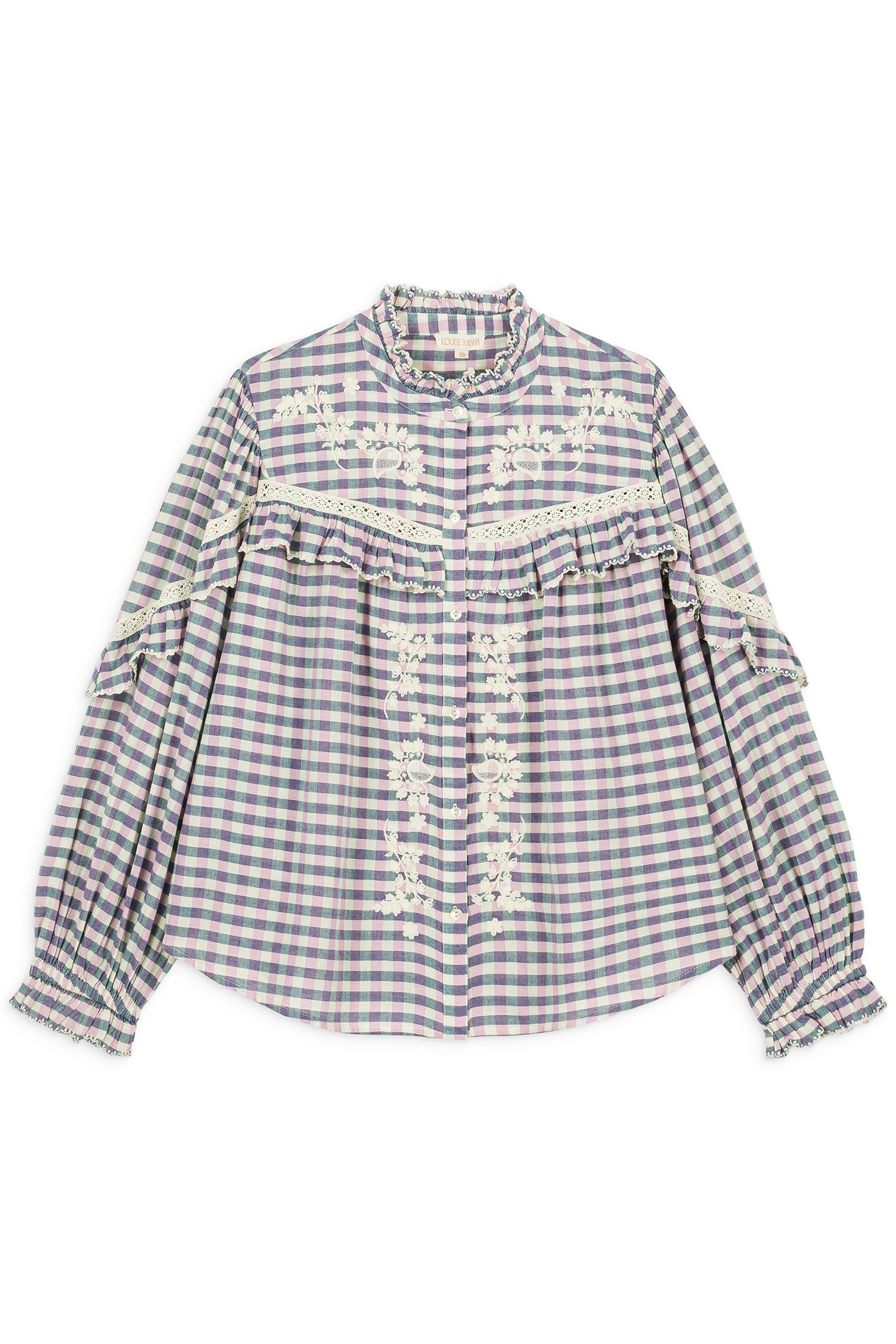 SHIRT NOELIANNE BLUE & PURPLE CHECKS 3