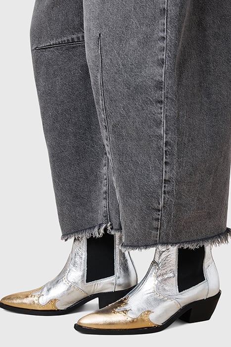 DENVER STUD BOOT SILVER/GOLD 3