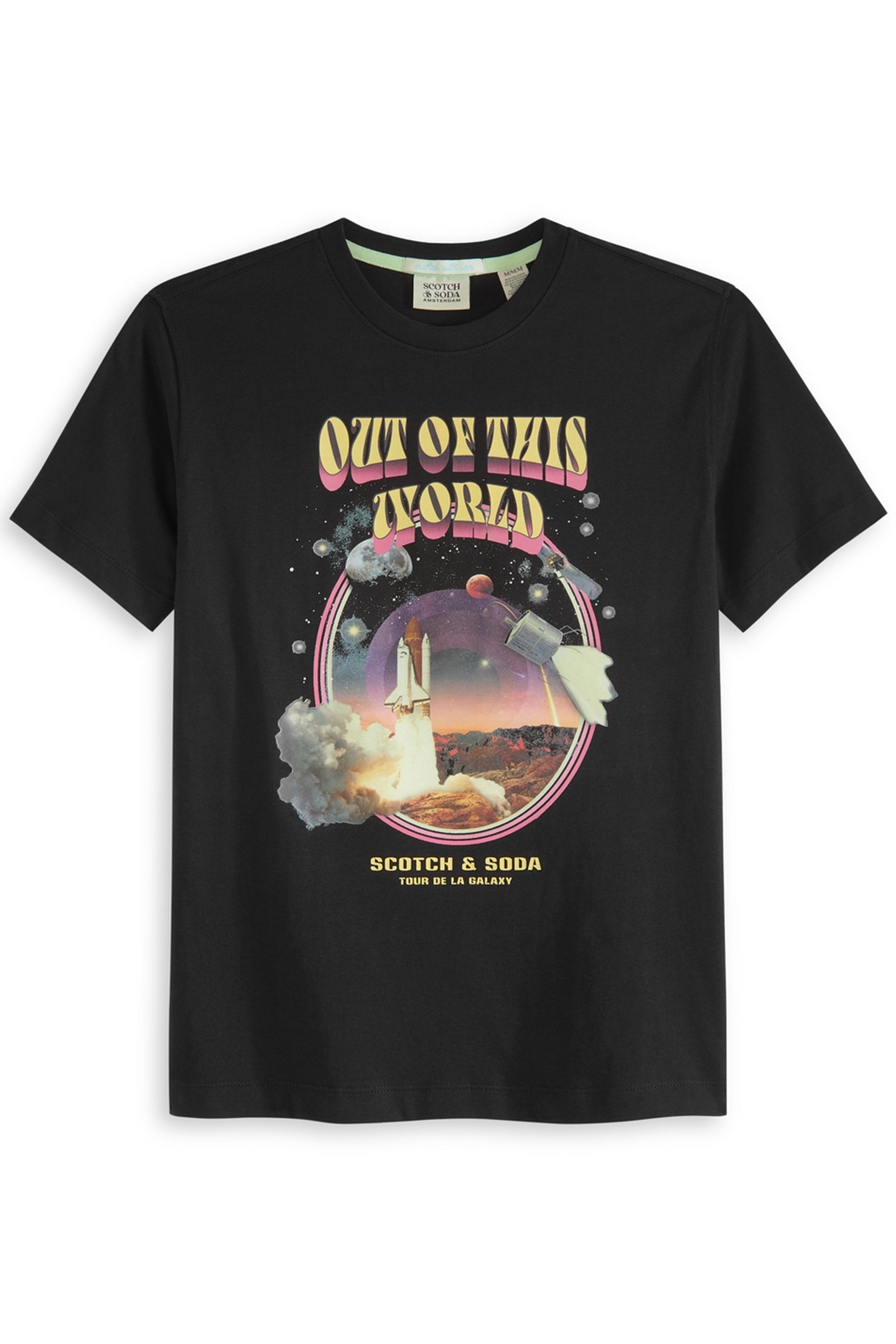 BOYS GRAPHIC T-SHIRT BLACK GREY 1