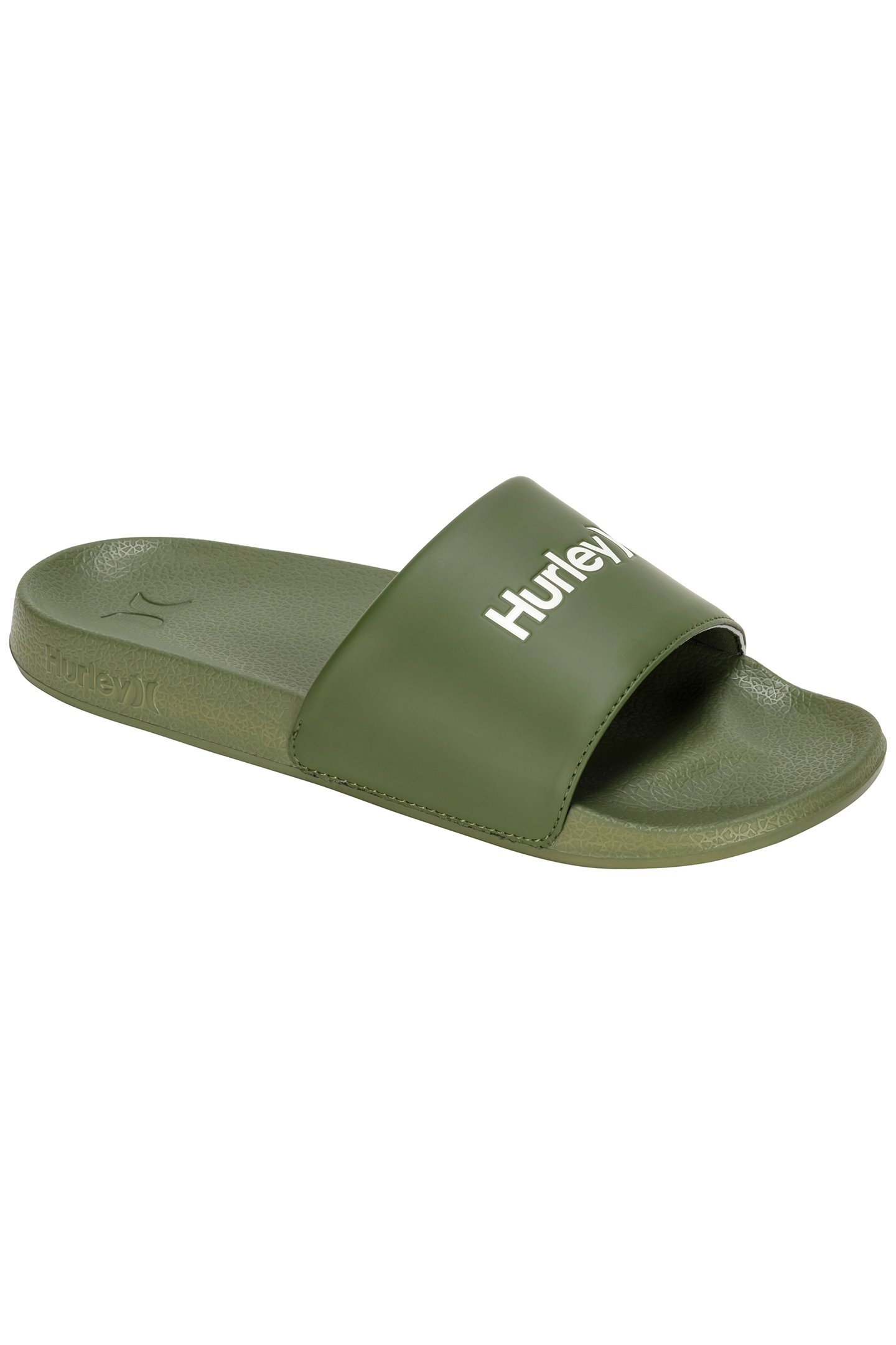 1PK MENS WORDMARK SLIDE OLIVE/KHAKI 2