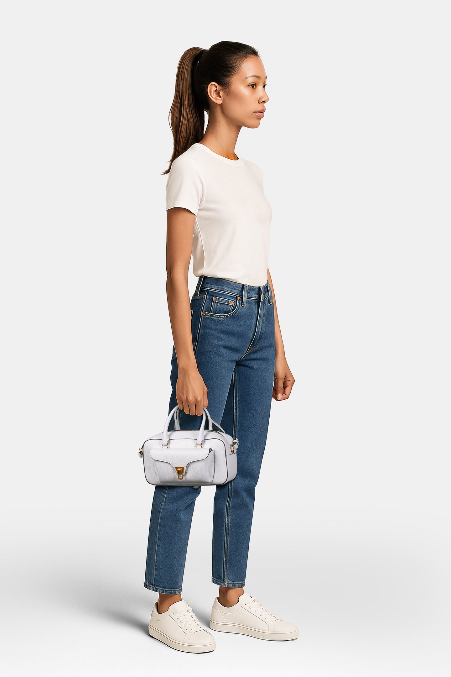 COCCINELLE BEAT SOFT BRILLANT WHITE 1