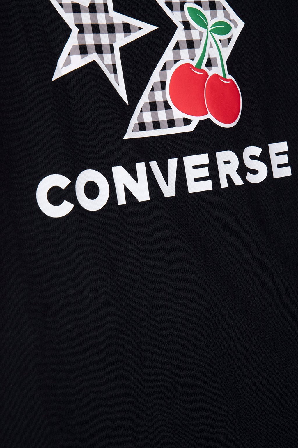 CHERRY STAR CHEVRON T-SHIRT CONVERSE BLACK 4
