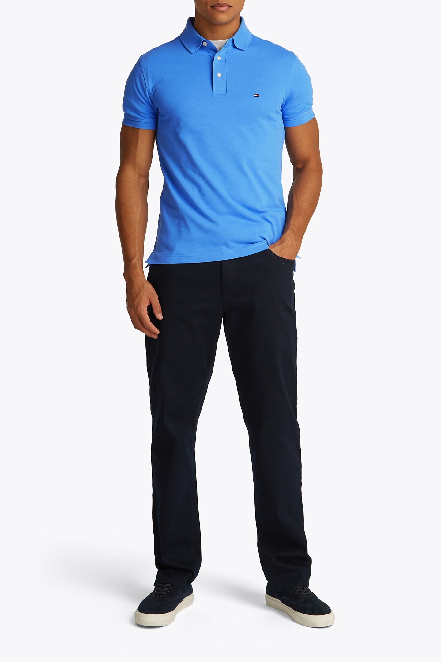 1985 SLIM FIT POLO SHIRT BLUE 2