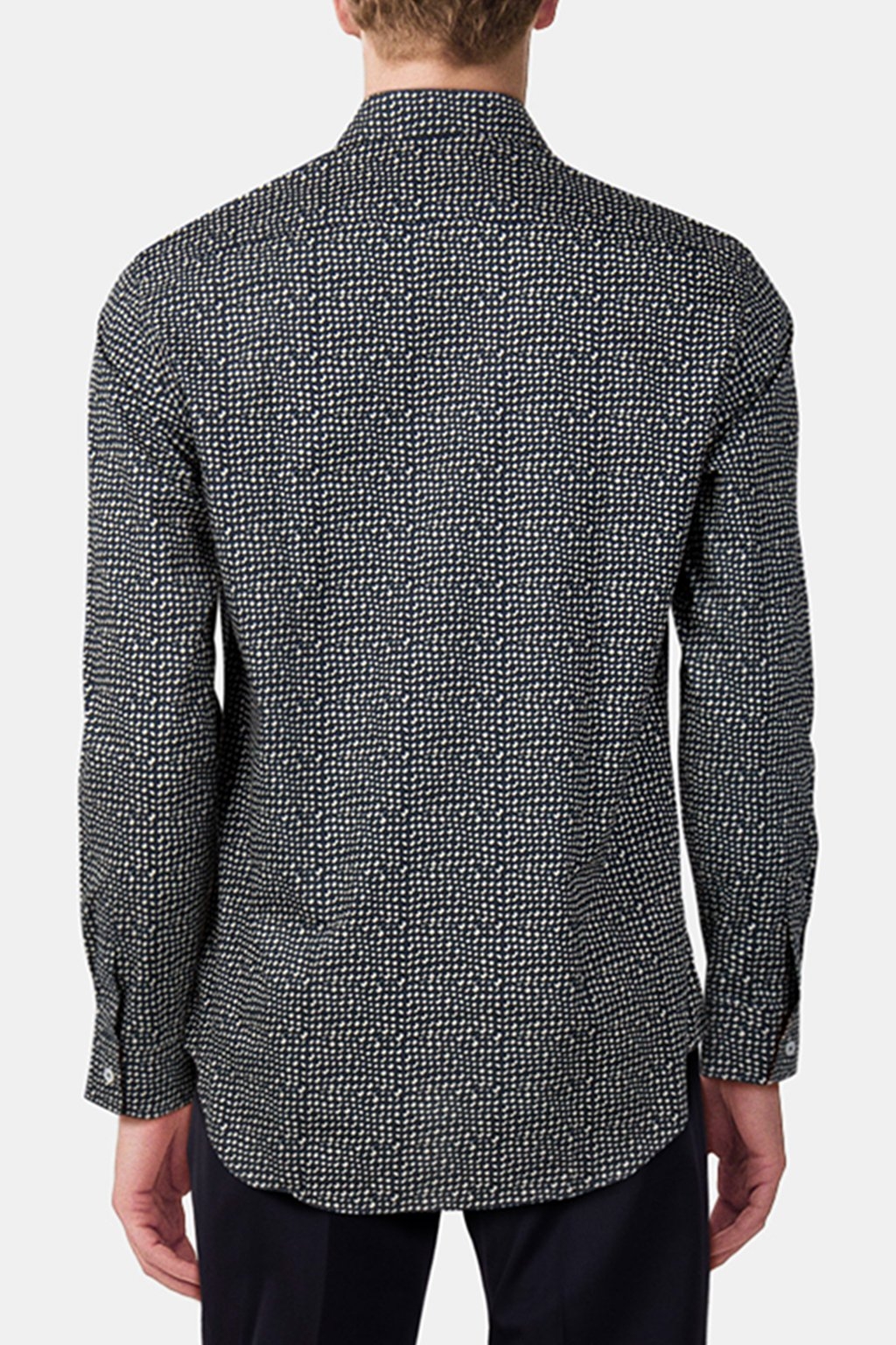 S/C REGULAR FIT SHIRT NAVY 2