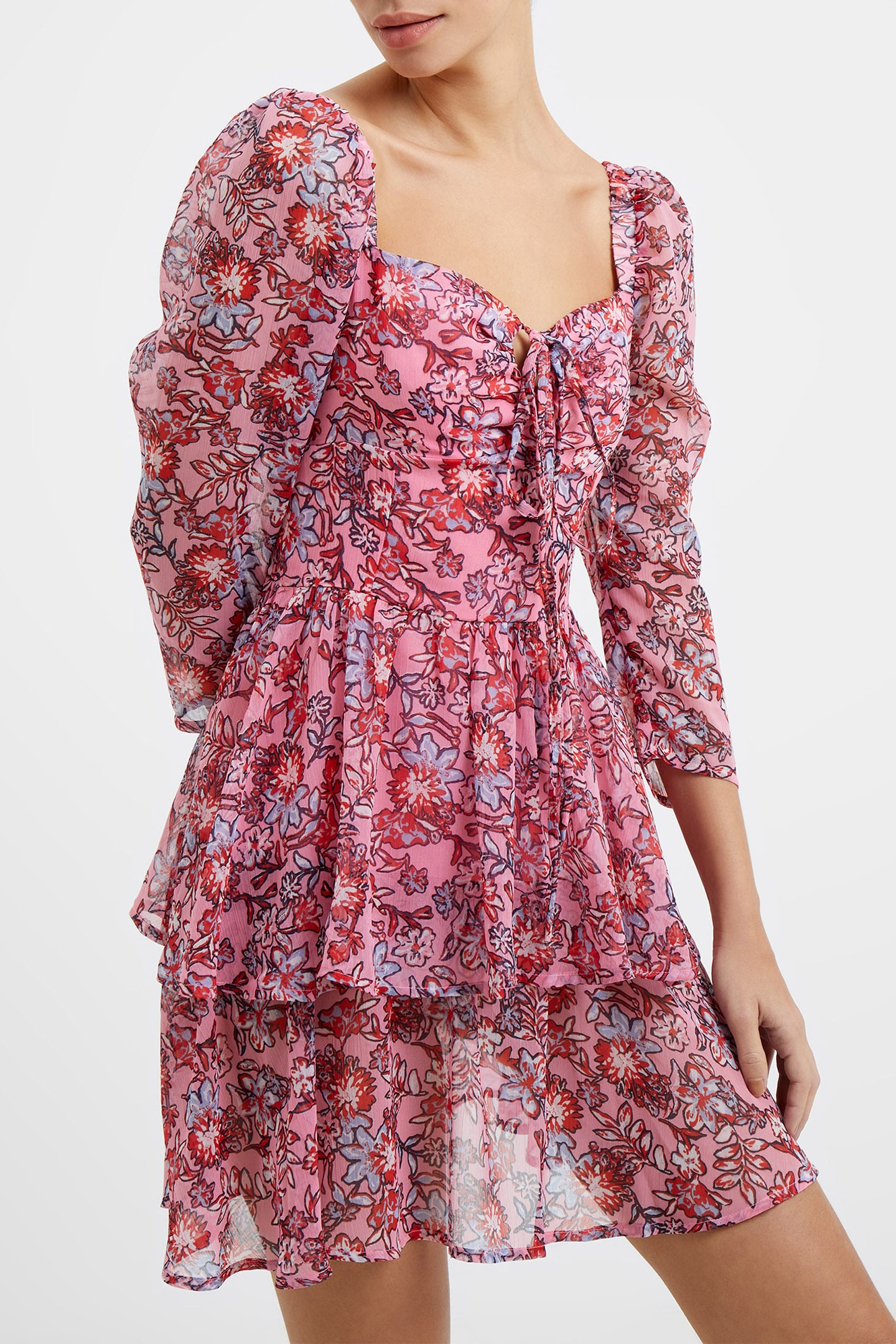 FOTINI RECY HALLIE 3/4 SLV DRS SEA PINK 5