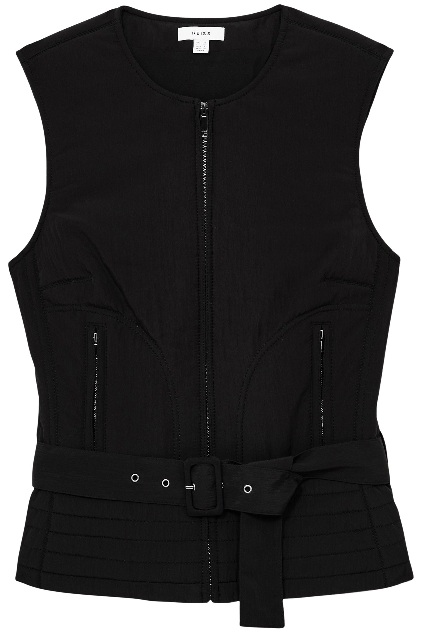 MIO QUILTED VEST BLACK 3