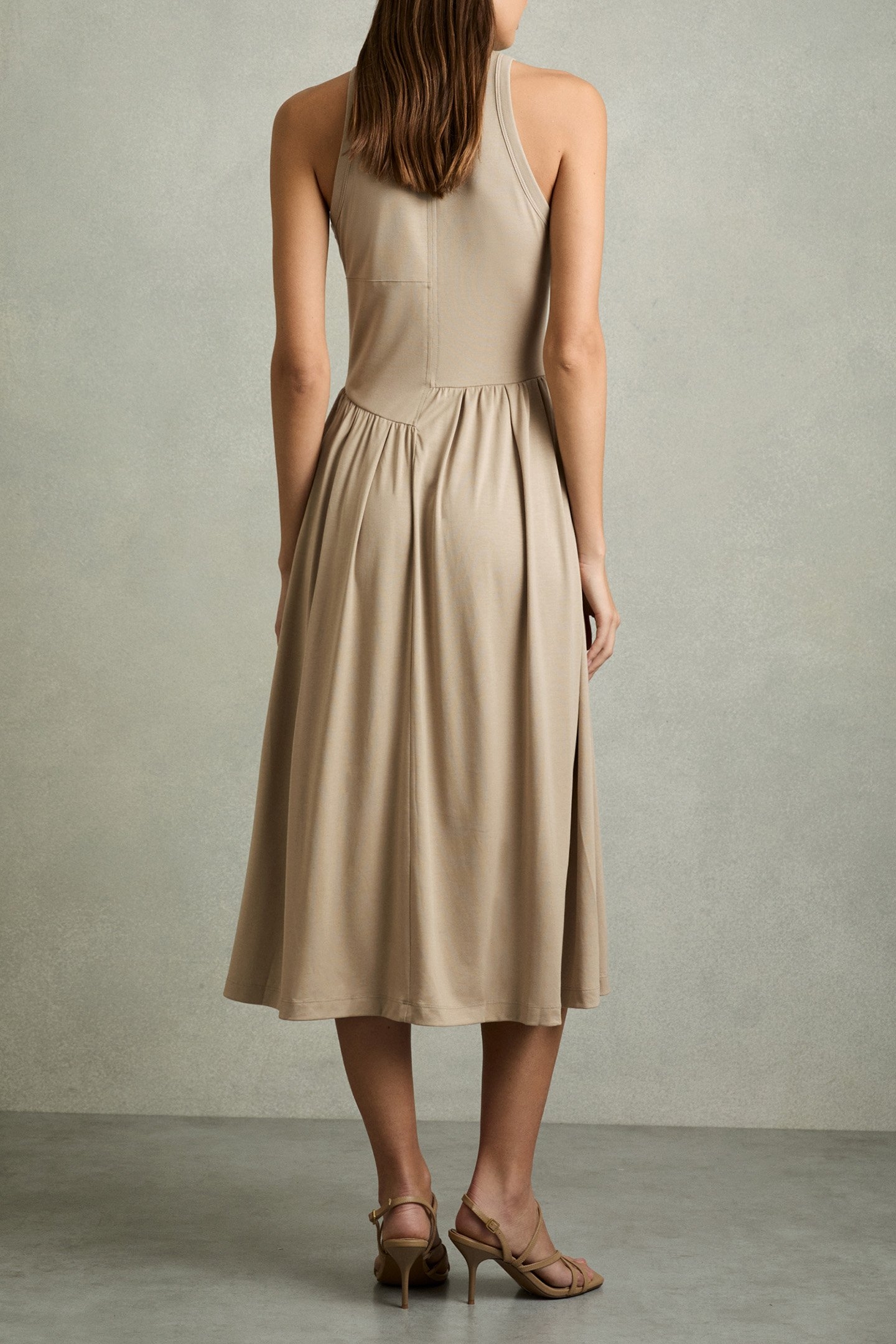 BLAKE SLEEVELESS JERSEY DRESS NEUTRAL 2